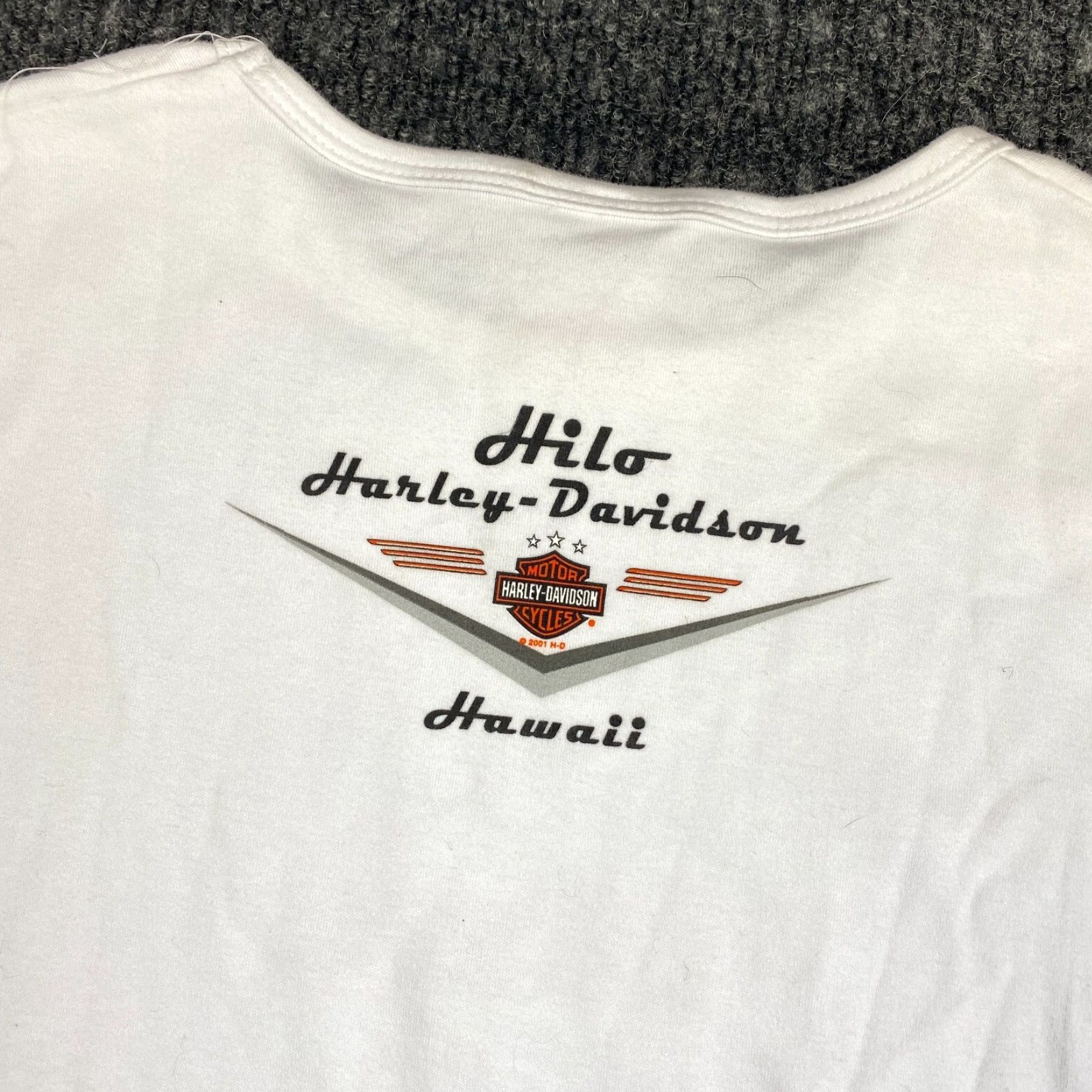 Harley Davidson Womens Harley-Davidson Shirt Short Sleeve White L Floral Hawaii Fast Size L / US 10 / IT 46 - 4 Thumbnail