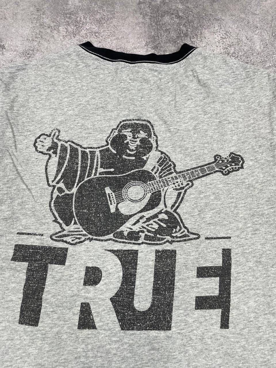 True Religion True Religion Men Cotton T-Shirt Grey Black Size M Size US M / EU 48-50 / 2 - 7 Thumbnail