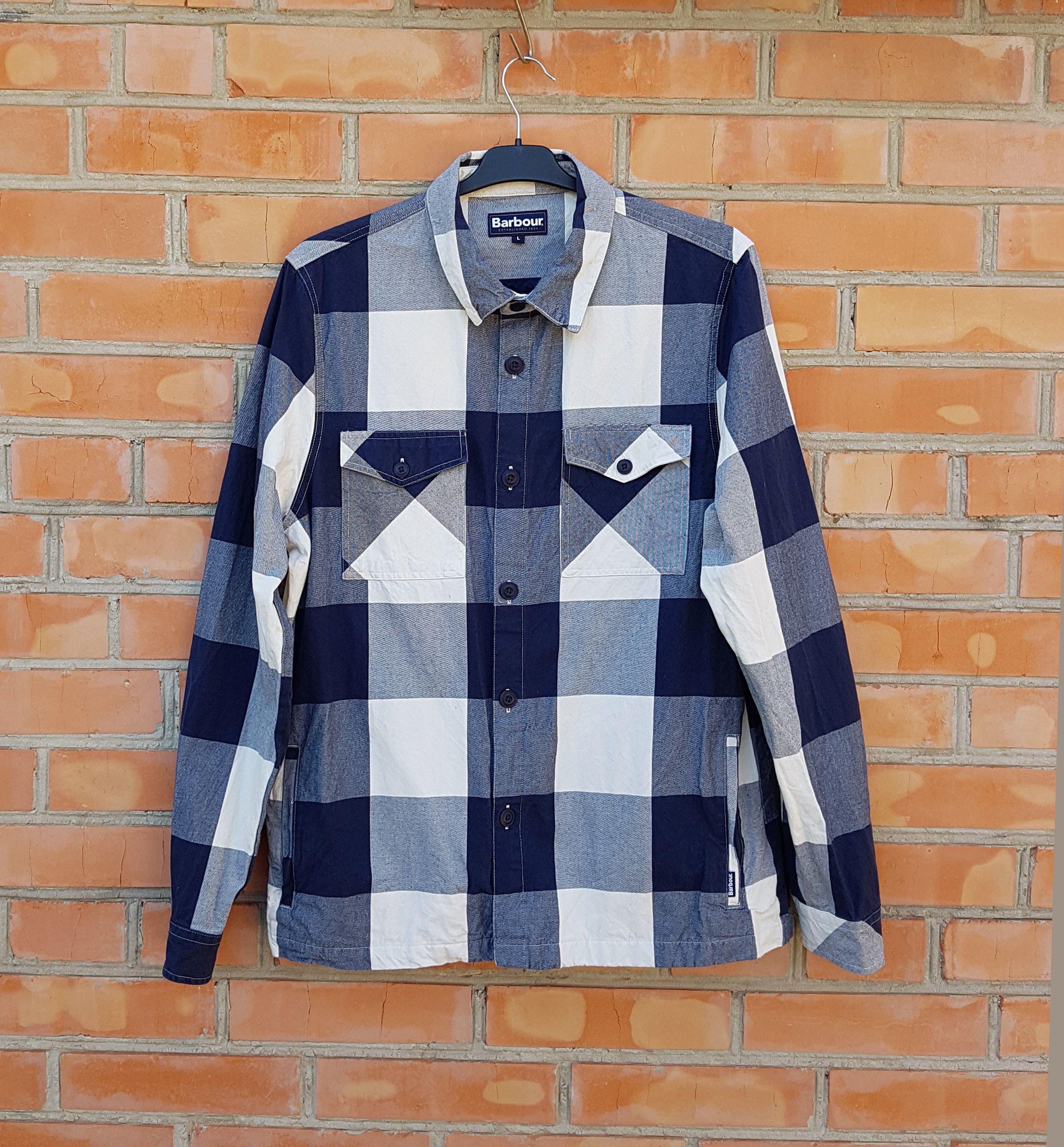 Barbour Barbour Ess Check Overshirt Shirt sz L Size US L / EU 52-54 / 3 - 1 Thumbnail