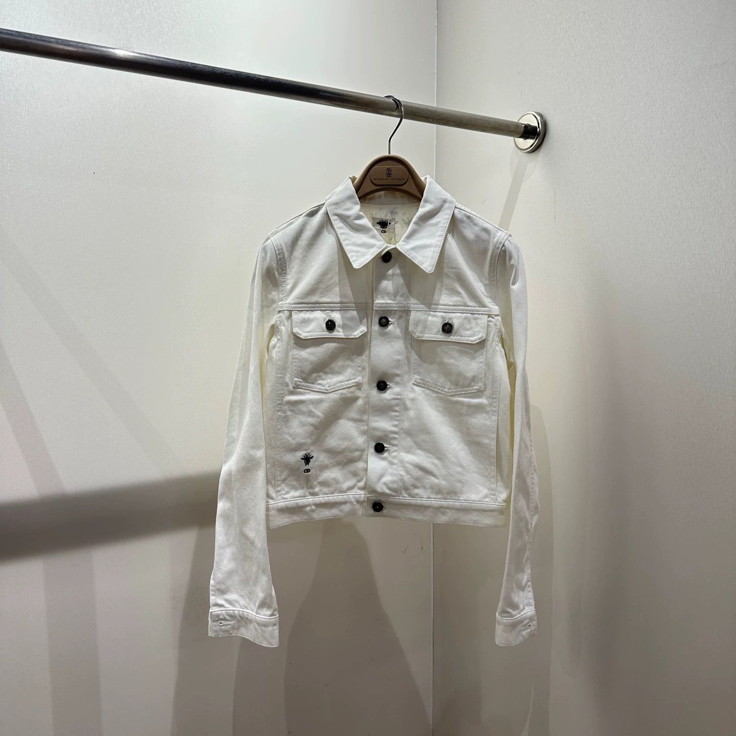 Christian Dior Monsieur Dior Zoo Flowers Denim Jacket FR38 Cotton Size S / US 4 / IT 40 - 2 Thumbnail