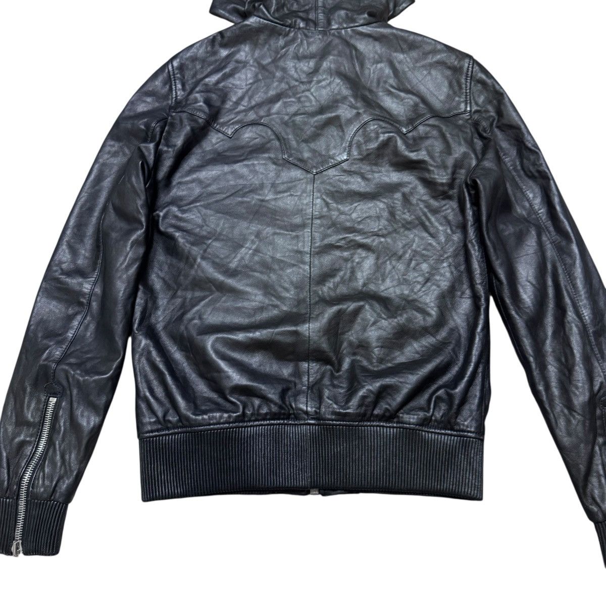 The Kooples The Kooples Leather Bomber Jacket Hooded Fluer Size US M / EU 48-50 / 2 - 7 Thumbnail