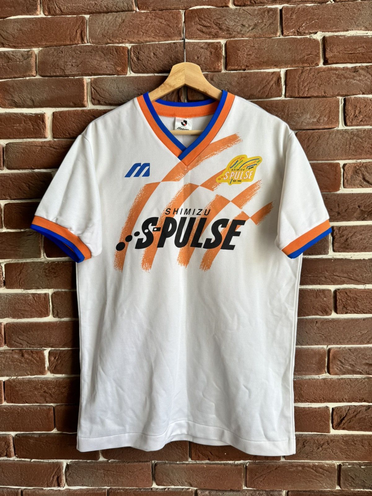 Mizuno Shimizu S Pulse 1993 Japan League Jersey Training Mizuno 90s Size US L / EU 52-54 / 3 - 1 Thumbnail