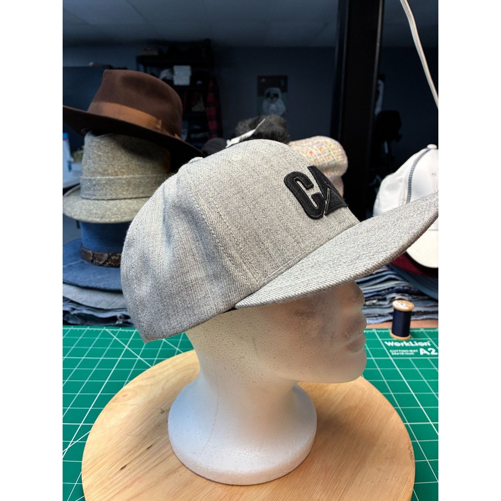 Caterpillar CAT Caterpillar Logo Wool Blend Fitted Hat – Size S Size ONE SIZE - 8 Thumbnail