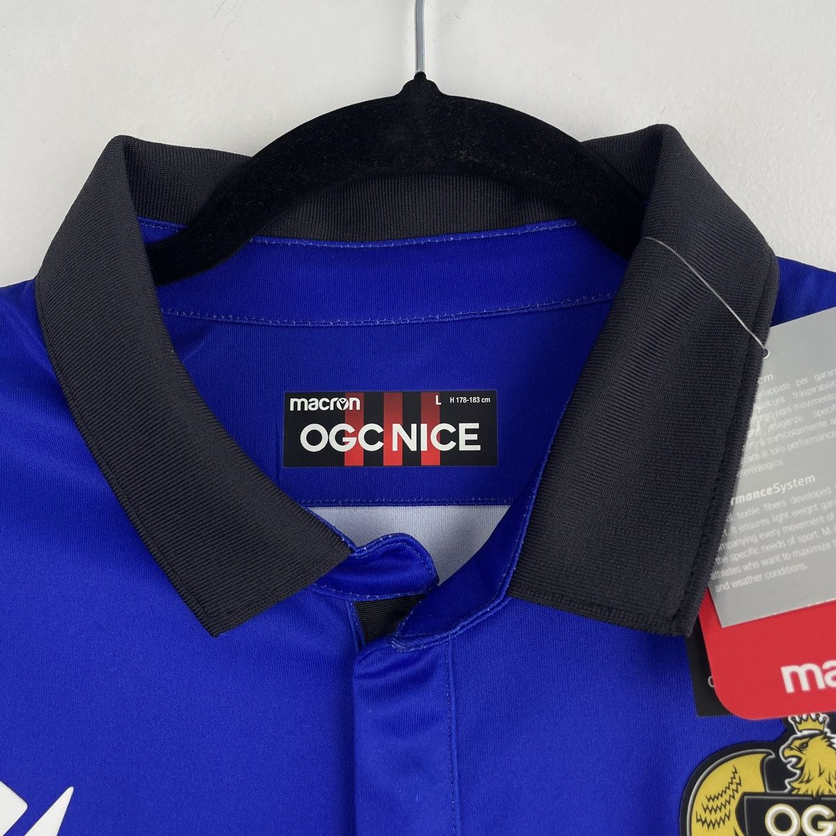 Macron OGC Nice Third Soccer Jersey Shirt Men 2020/2021 size L Size US L / EU 52-54 / 3 - 6 Thumbnail