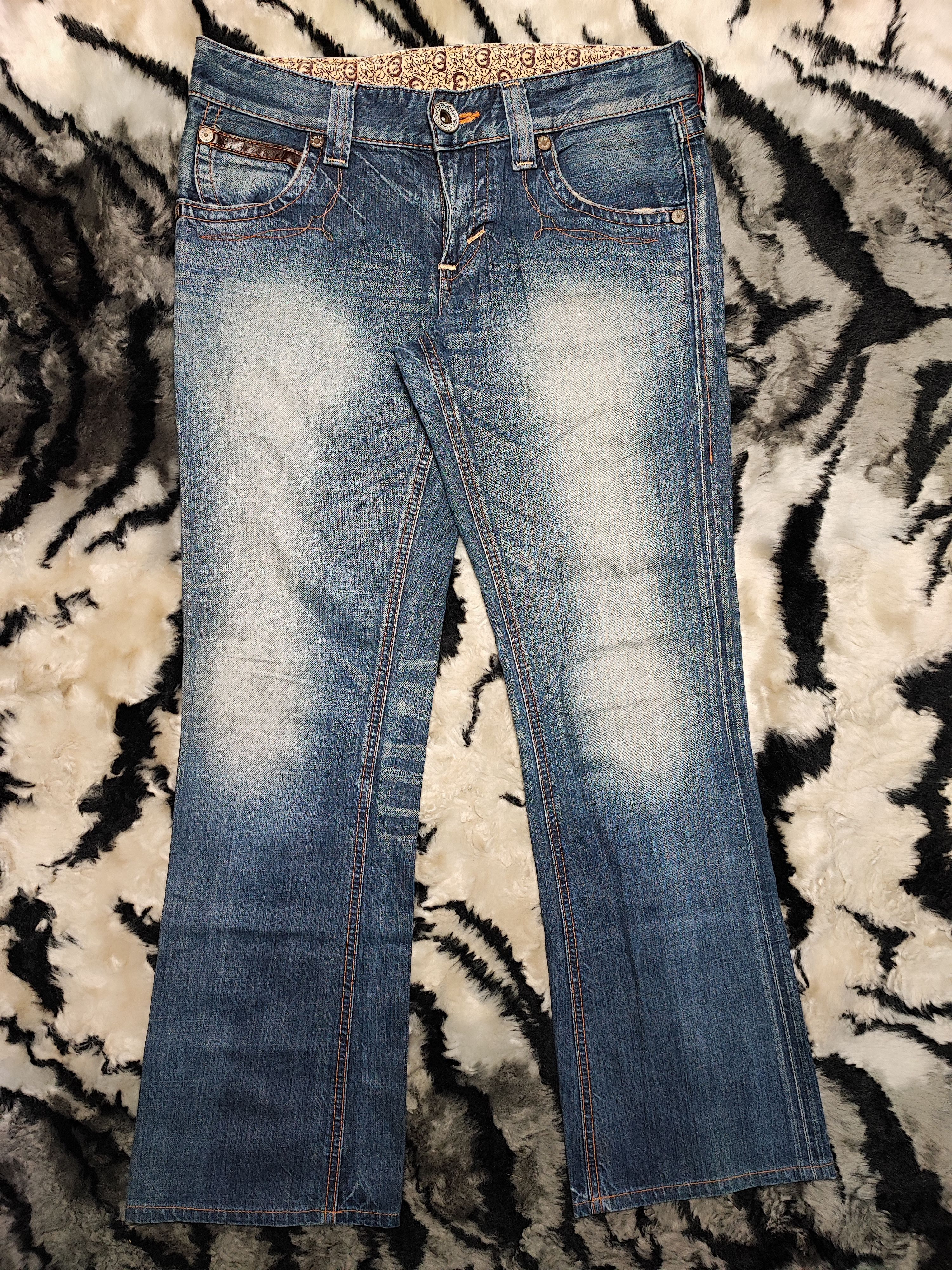 Edwin × If Six Was Nine × Japanese Brand VTG EDWIN 503 BLUE TRIP JEANS VERY RARE Size 31" - 2 Thumbnail