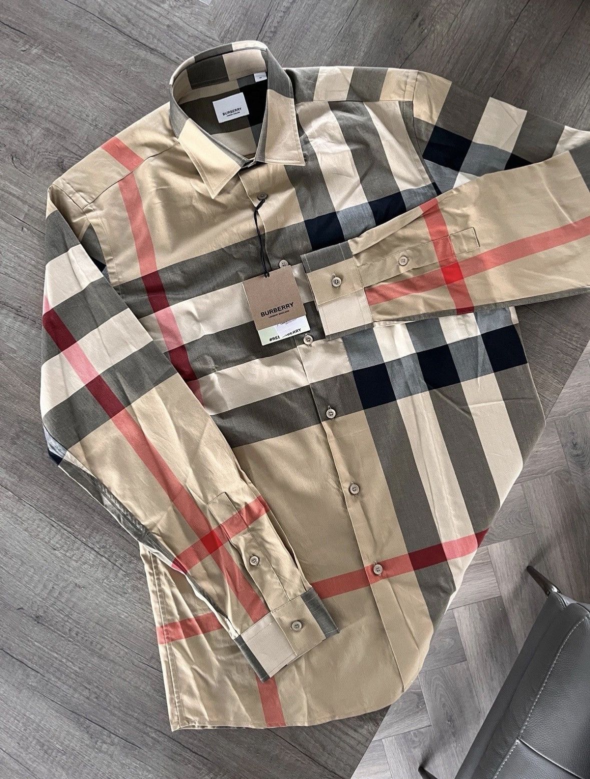 Burberry Burberry Checked Long Sleeve Shirt Size US M / EU 48-50 / 2 - 1 Thumbnail