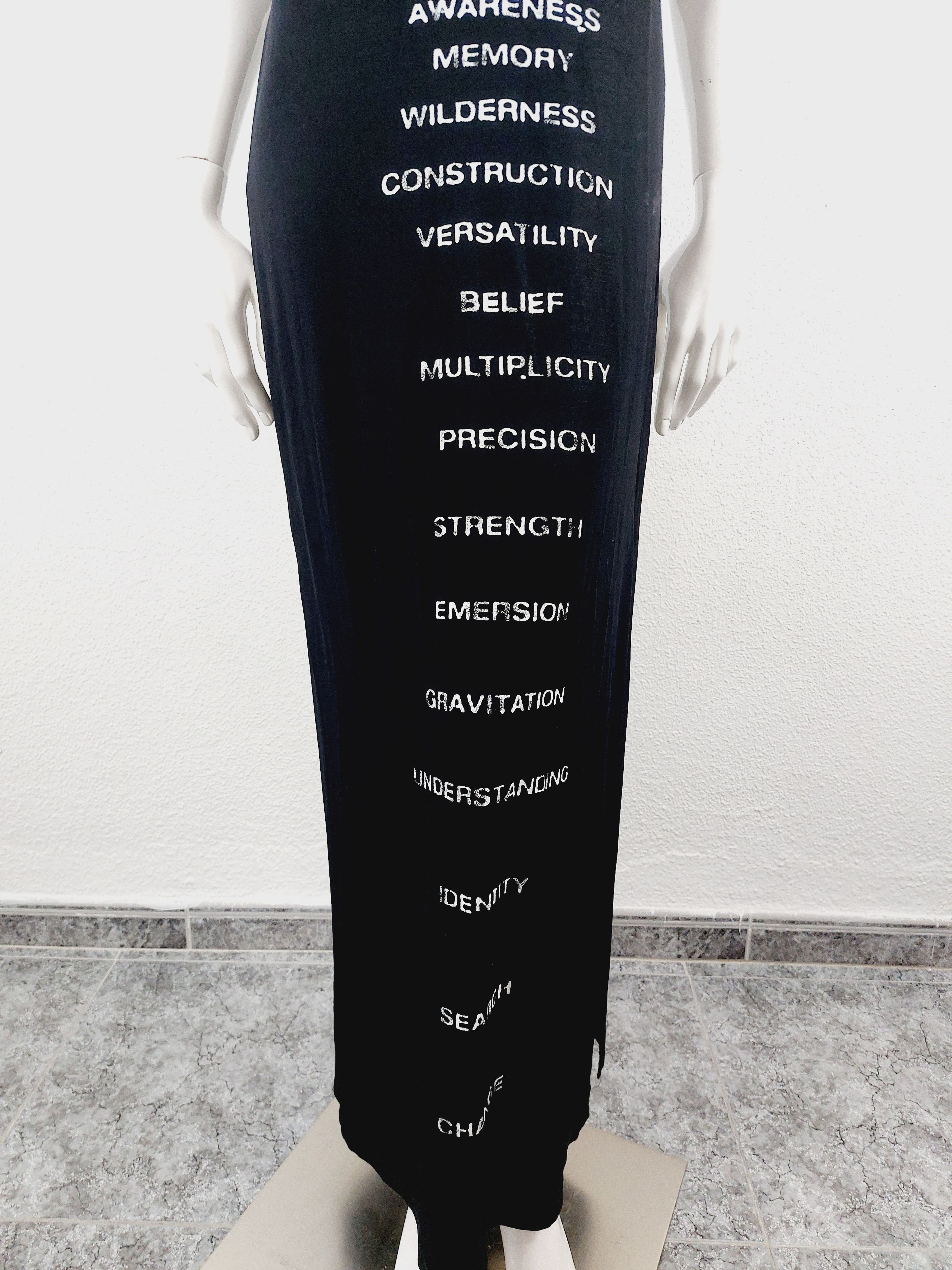 Moschino Moschino Text Words Typography 2000 Millenium Maxi Dress Size M / US 6-8 / IT 42-44 - 9 Thumbnail