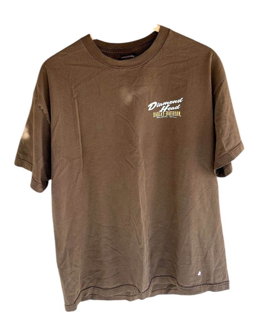 Harley Davidson × Vintage Brown Harley Davidson Diamond Head tee Size US L / EU 52-54 / 3 - 1 Thumbnail