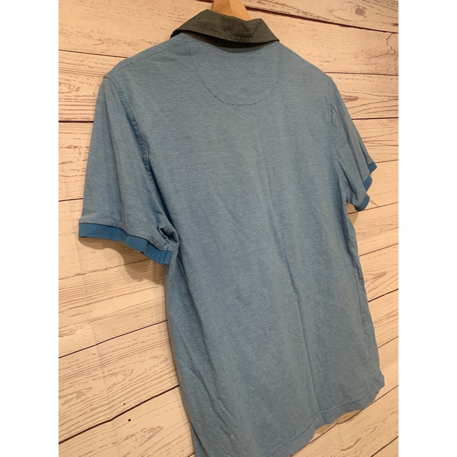 Original Penguin Mens Original Penguin Aquarius Tropical Blue Golf SlimFit Polo Shirt Size Medium Size US XL / EU 56 / 4 - 6 Thumbnail