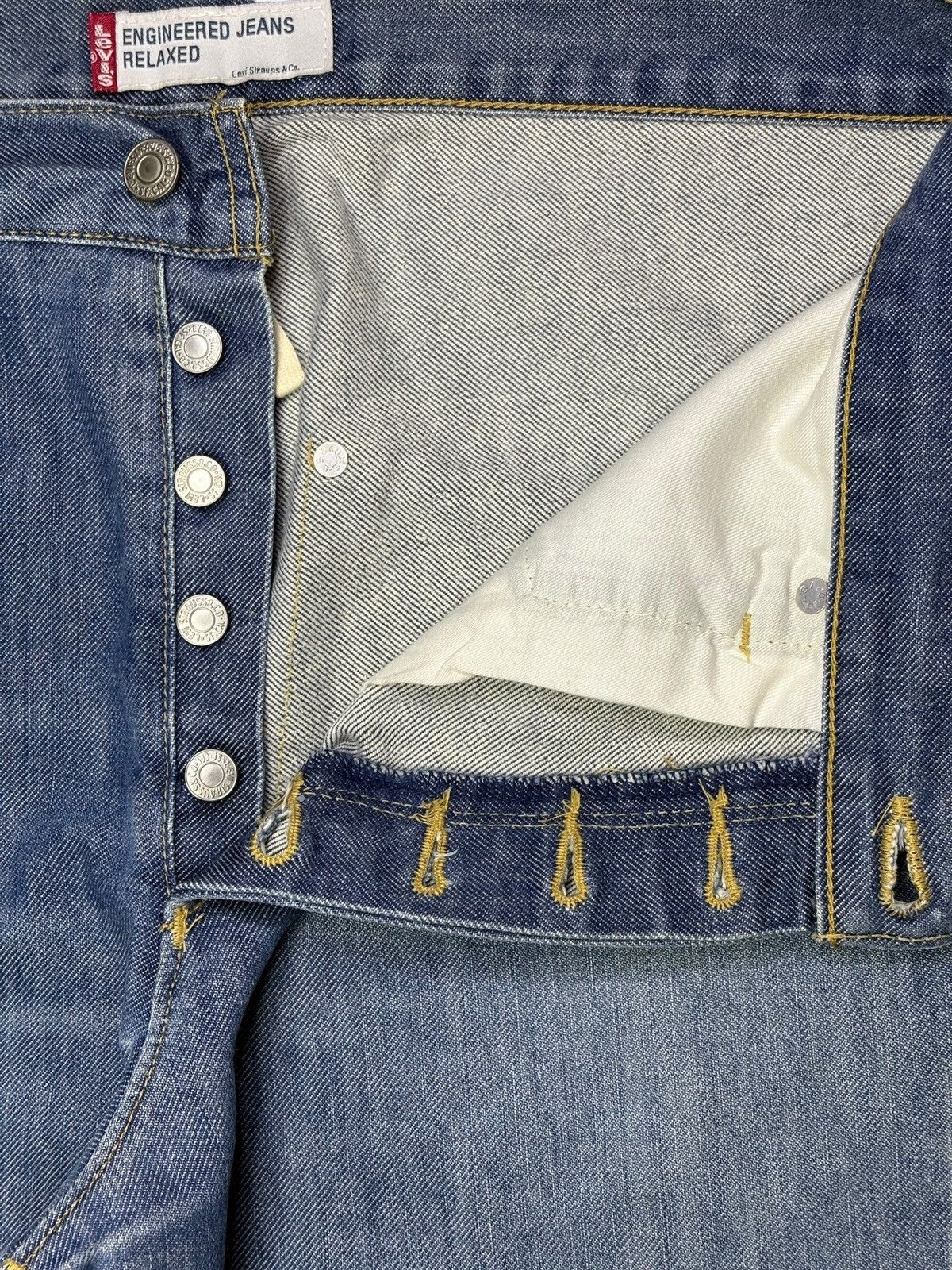 Levi's Vintage 90s Levis Engineered Faded Wash Distress Baggy Jean Size US 34 / EU 50 - 3 Thumbnail