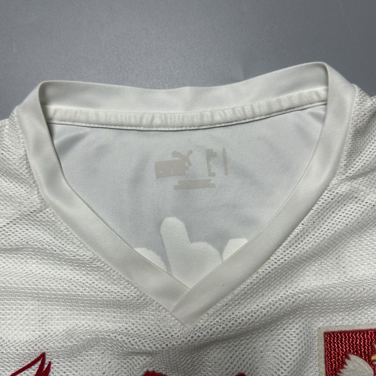 Puma POLAND PUMA 2008 EURO FOOTBALL HOME JERSEY #13 LEWANDOWSKI Size US S / EU 44-46 / 1 - 5 Thumbnail