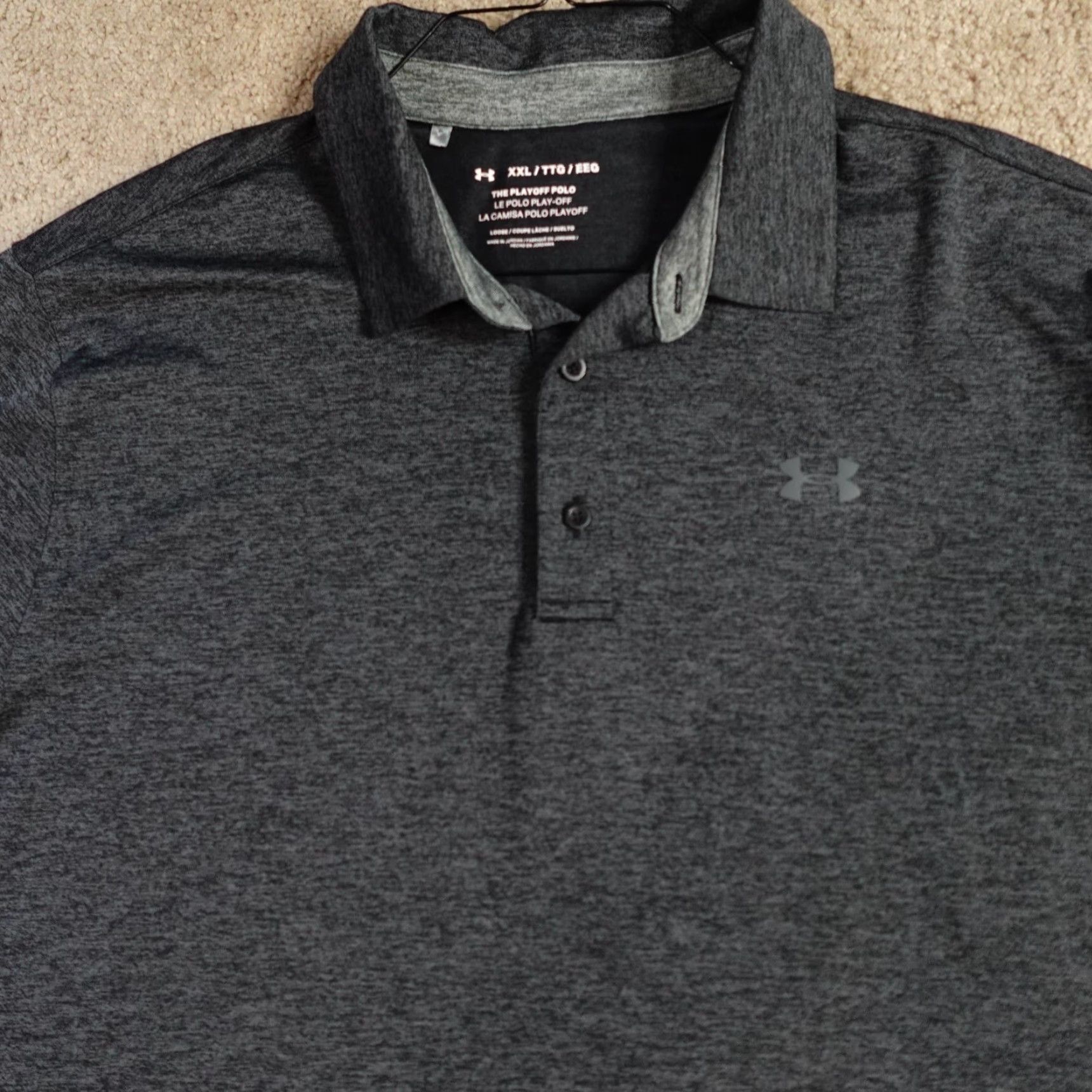 Under Armour Under Armour Polo Shirt 2XL Grey Charcoal Heather Solid The Playoff Polo Mens 2XL Gray Heather Solid Under Armour HeatGear Size US XXL / EU 58 / 5 - 2 Thumbnail