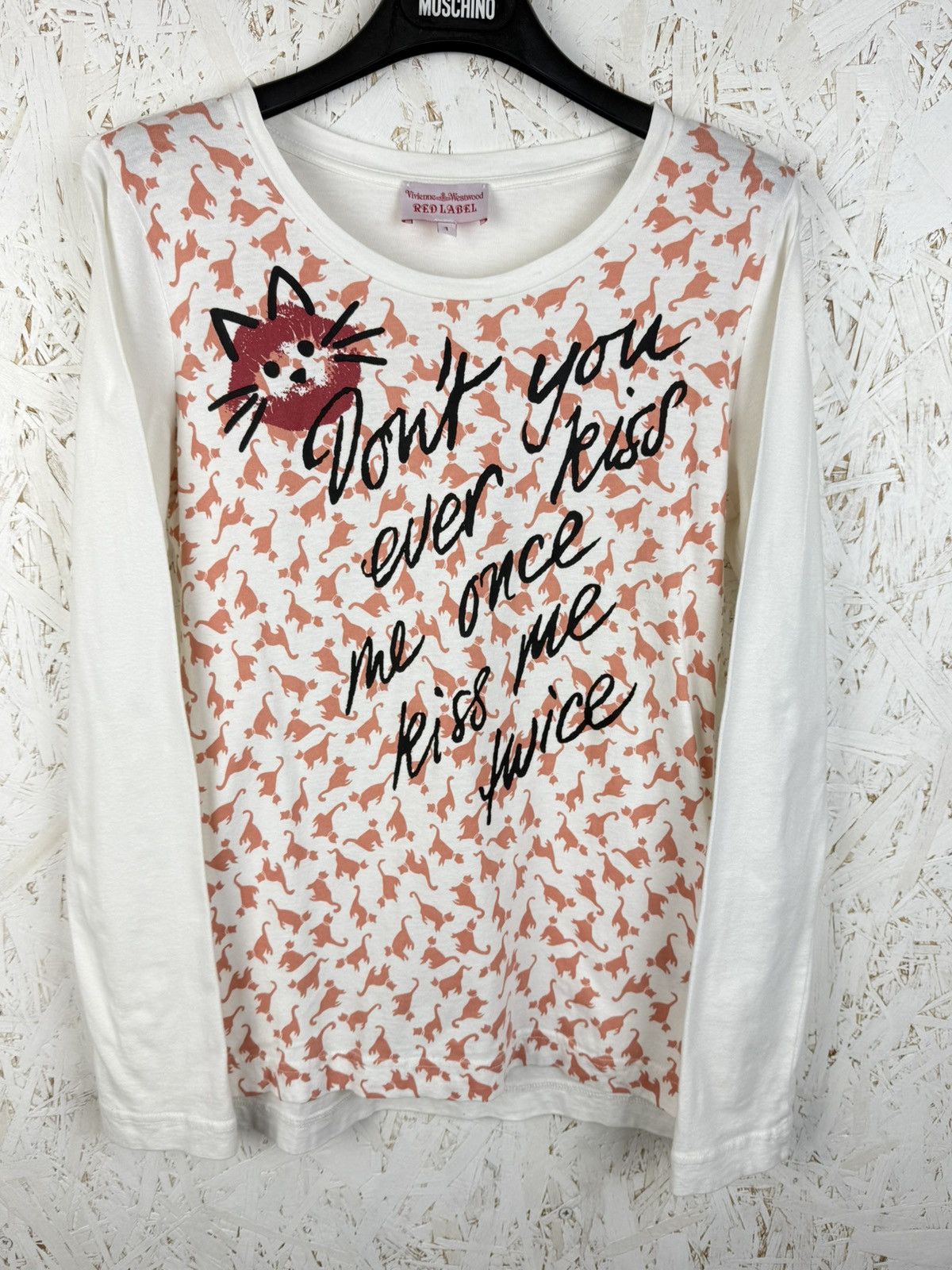Vivienne Westwood Vivienne Westwood Cat Kiss Me Once Long Sleeve T-Shirt 1 Size S / US 4 / IT 40 - 1 Thumbnail