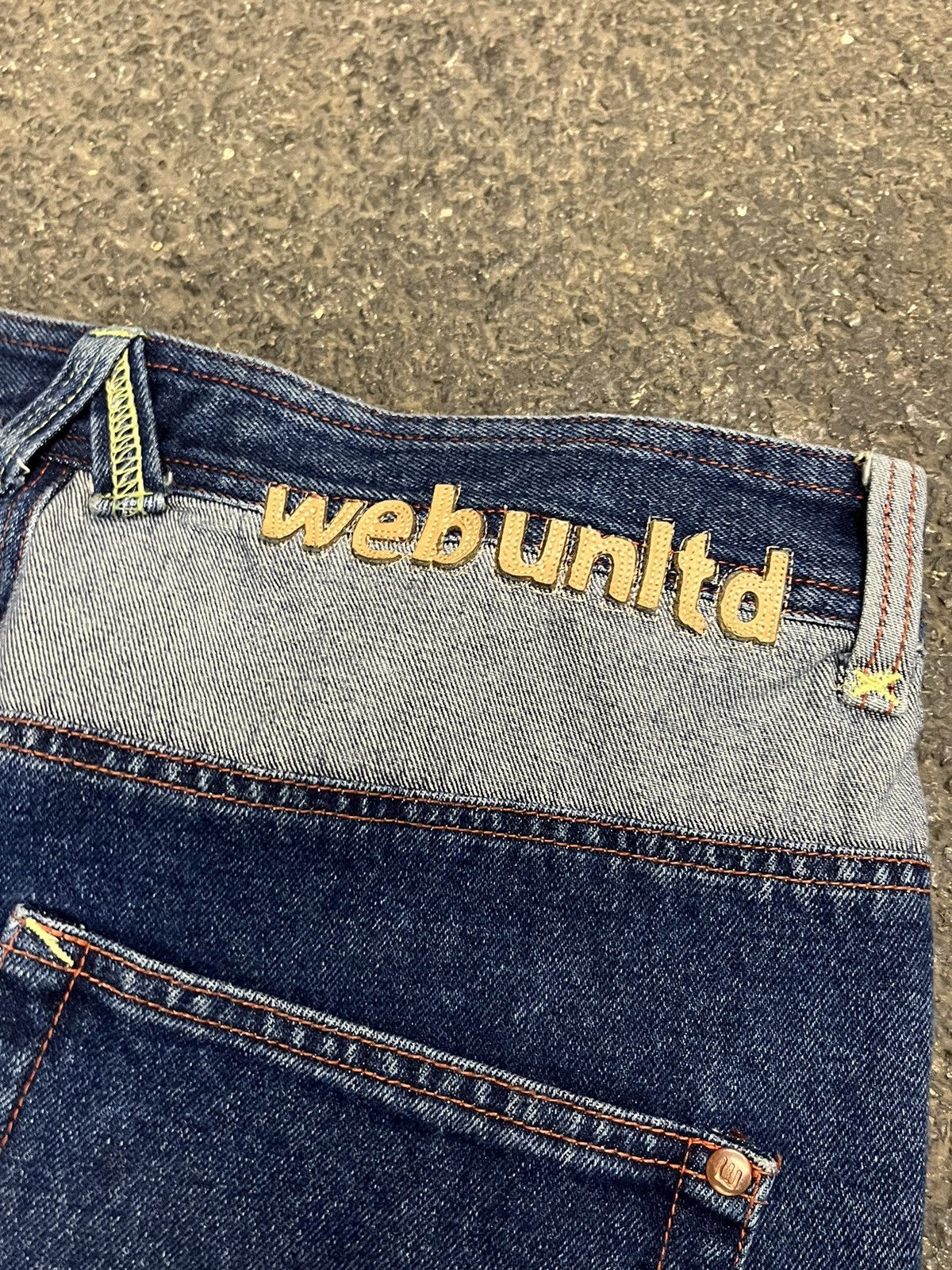 Japanese Brand Y2k baggy fit patchwork multi pocket rare baggy fit denim Size US 34 / EU 50 - 11 Thumbnail