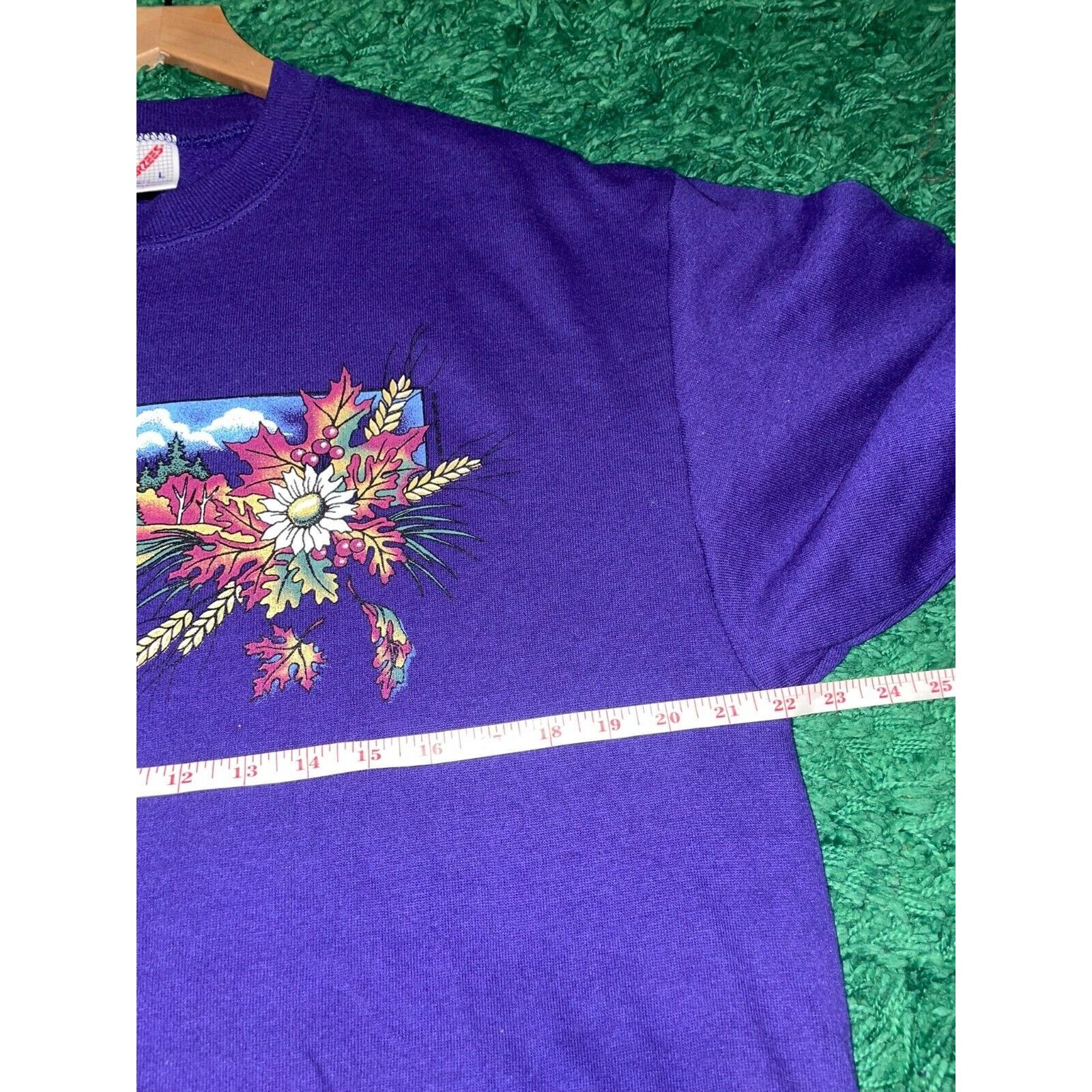 Jerzees Vintage Gatlinburg Crewneck Fall Autumn Leaves Trees VTG 90s Size US L / EU 52-54 / 3 - 13 Thumbnail
