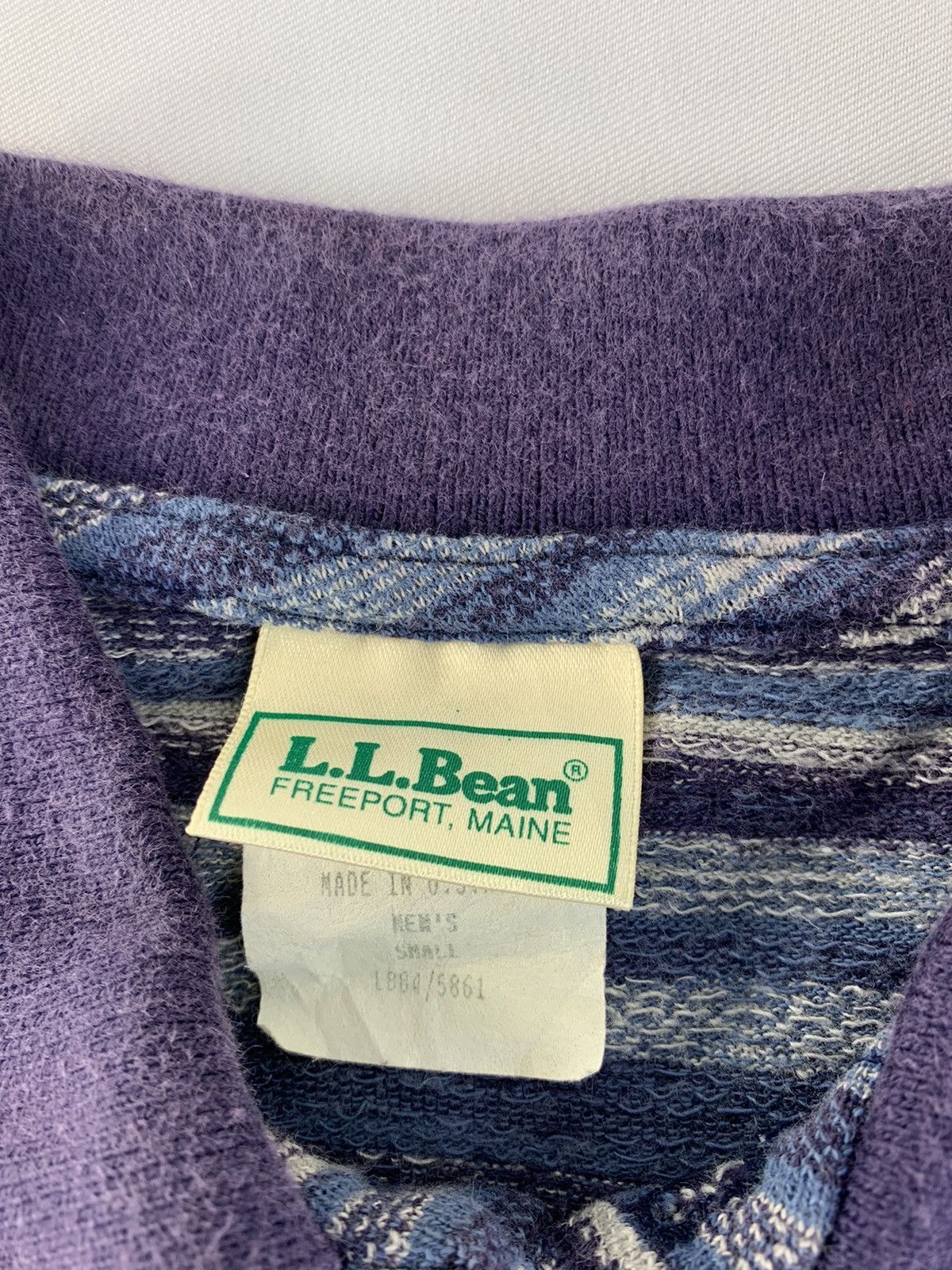 L.L. Bean Rare 90s L.L Bean Freeport Horizontal Stripe Polo Tee Size US S / EU 44-46 / 1 - 3 Thumbnail