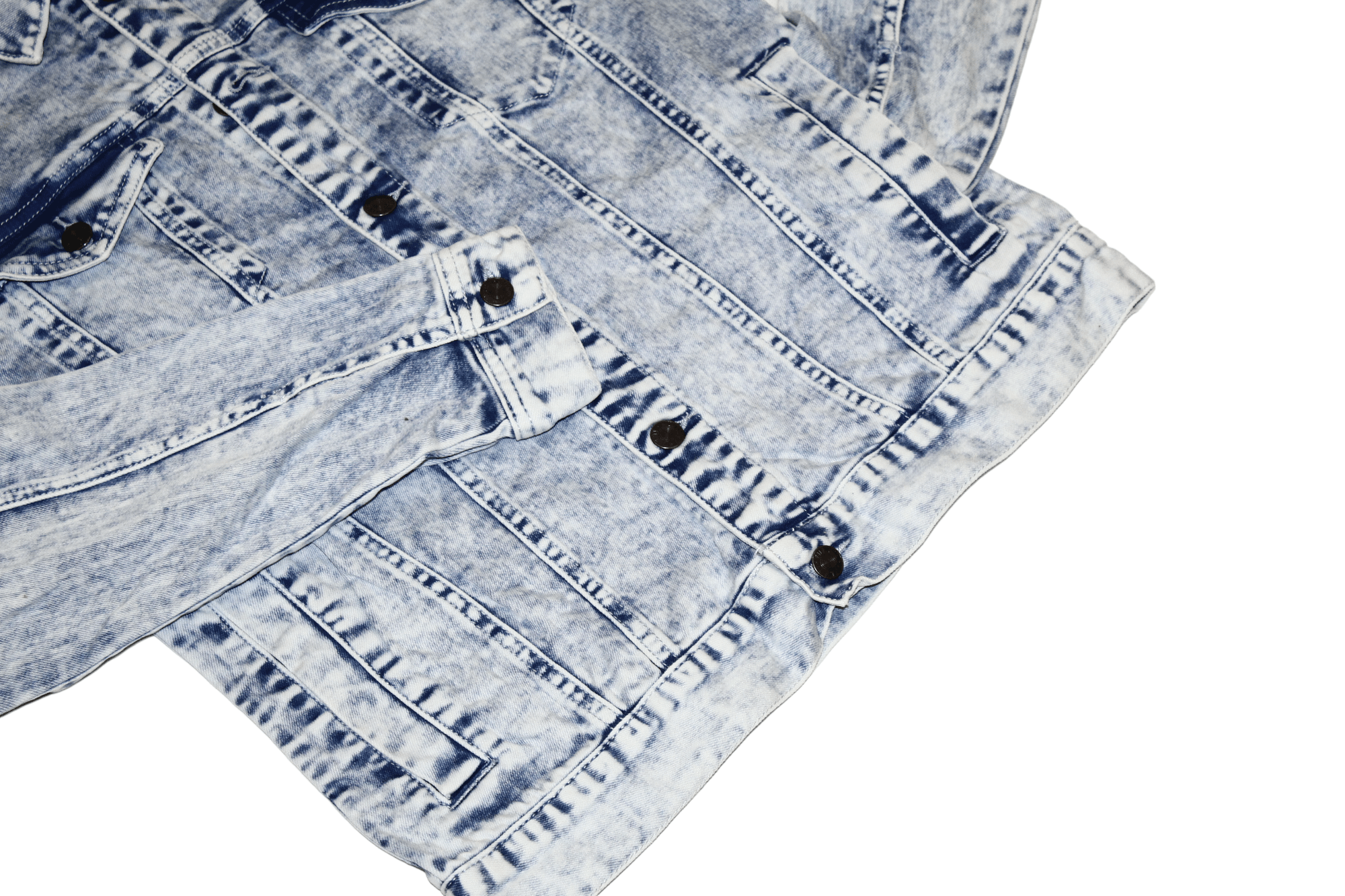Kill City Kill City Los Angeles Acid Wash Denim Trucker Jacket Size US S / EU 44-46 / 1 - 7 Thumbnail