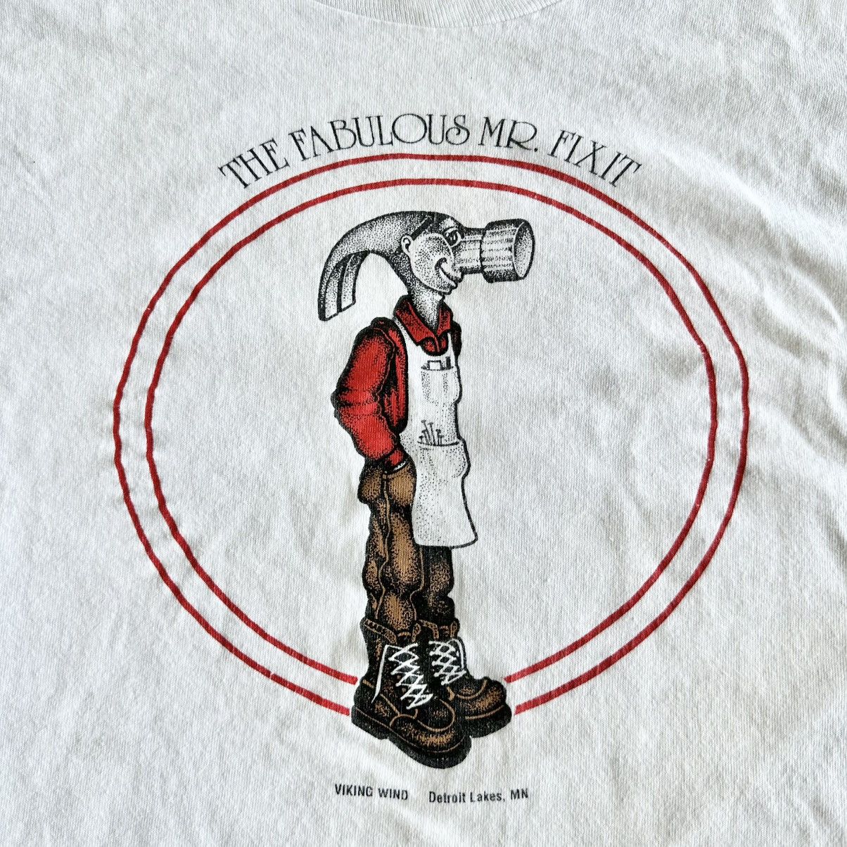 Fruit Of The Loom Vintage Fabulous Mr Fix It Shirt Tee Men XL Detroit Michigan Size US XL / EU 56 / 4 - 8 Thumbnail