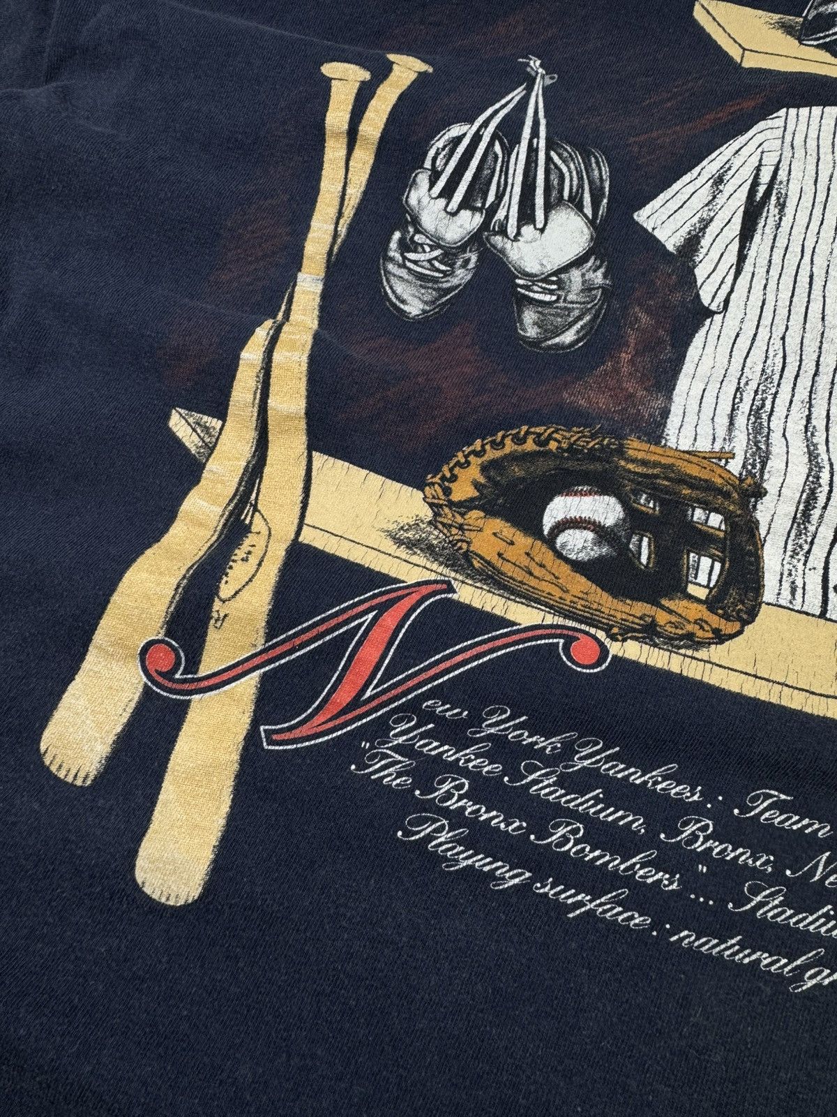 Vintage Vintage 1991 MLB Nutmeg New York Yankees graphic tee USA 90s Size US XL / EU 56 / 4 - 7 Thumbnail