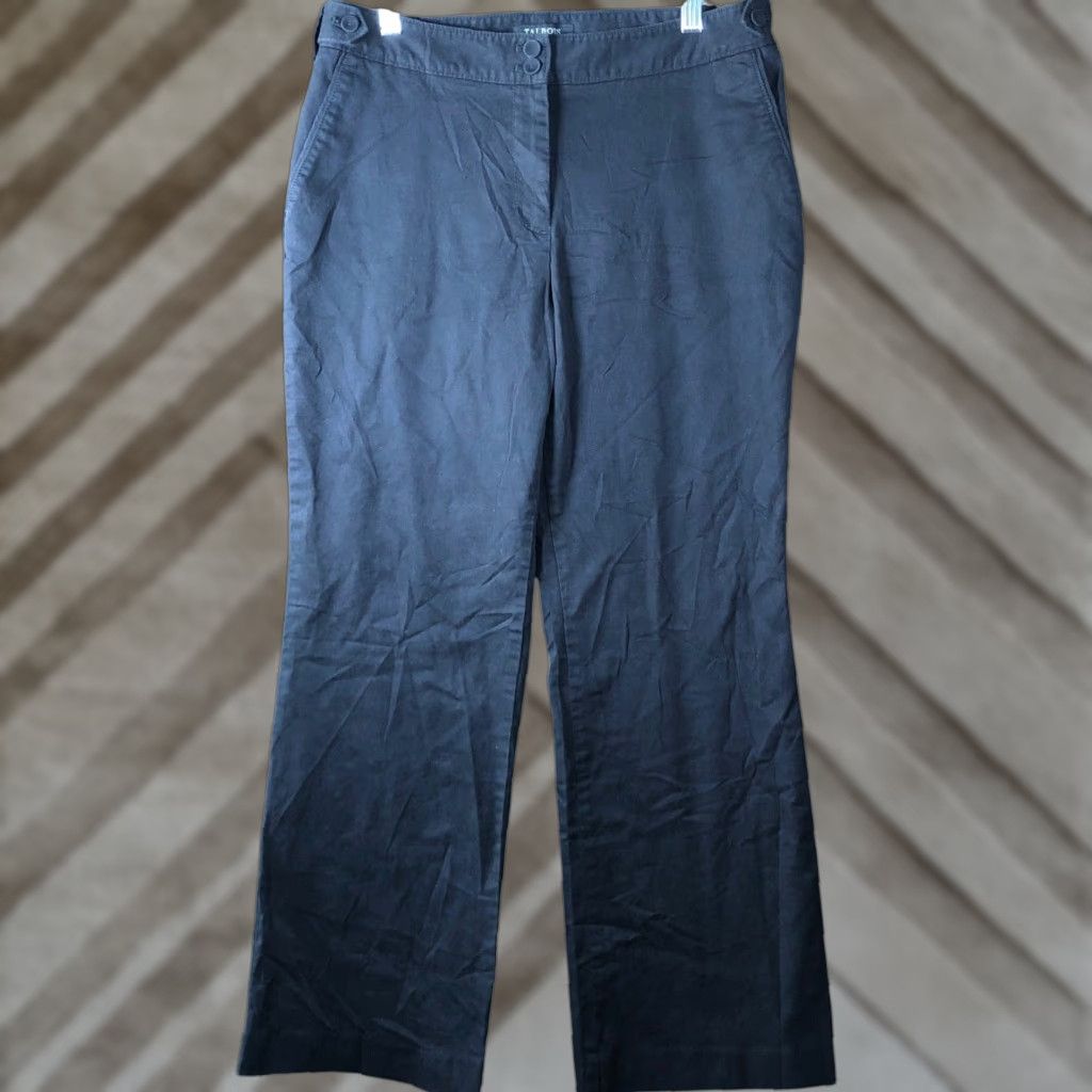 Talbots Talbots Womens Pants Black Petite Heritage Mid Rise Straight Leg Stretch 10P Size 24" / US 00 / IT 34 - 1 Thumbnail