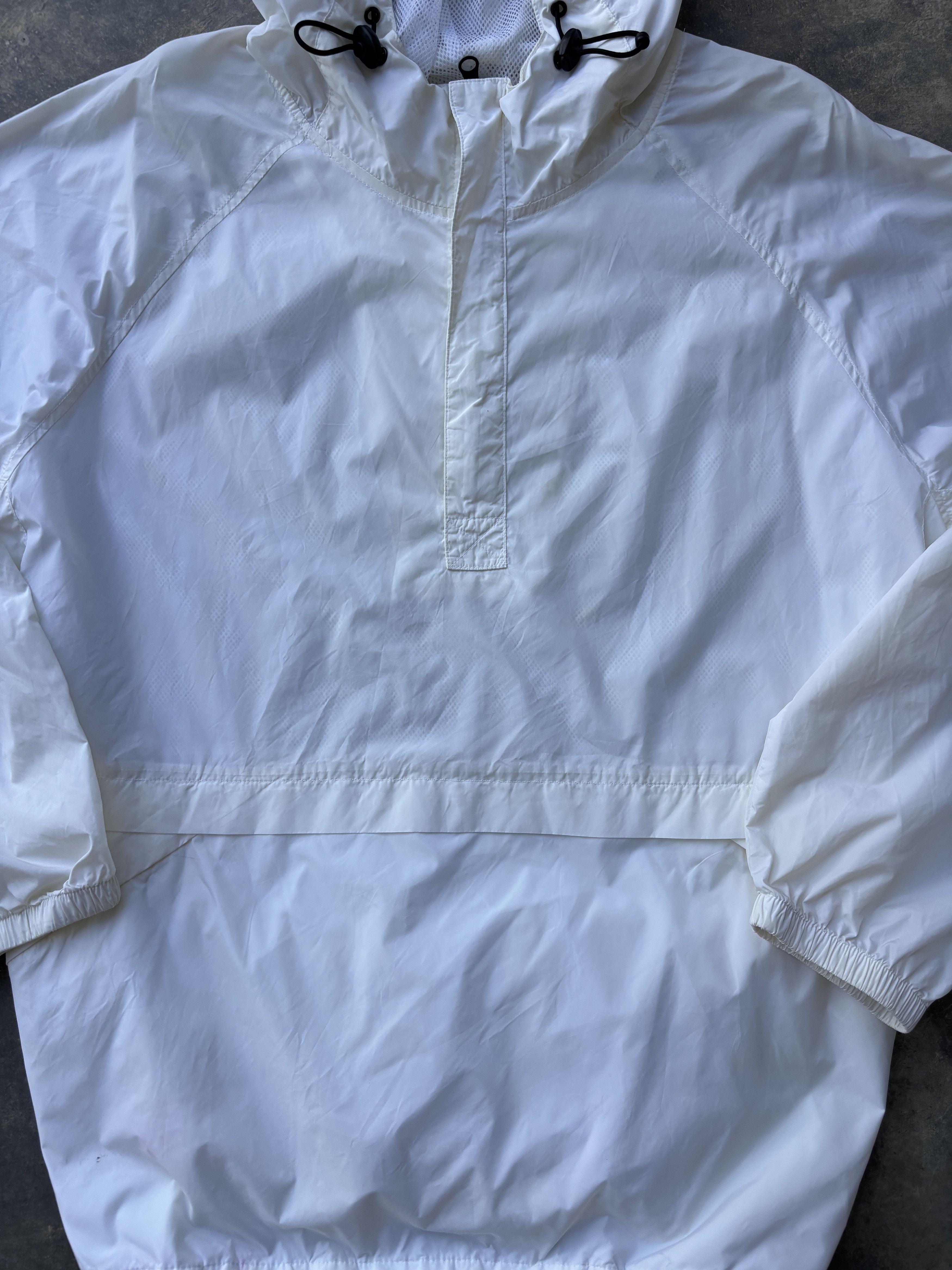 Old Navy Old Navy White Half Zipper Hoodie Streetwear Jacket Size US L / EU 52-54 / 3 - 2 Thumbnail