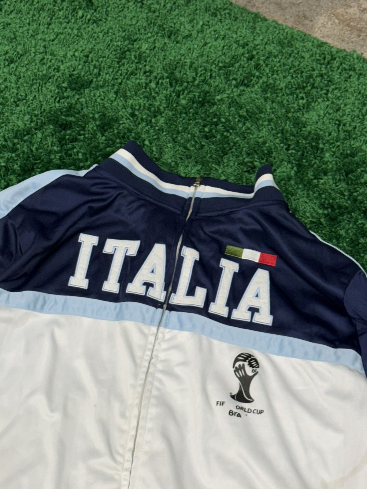 Vintage ITALIA Italy Piping Track Jacket Country Flag Jacket 2XL XXL Size US XXL / EU 58 / 5 - 3 Thumbnail