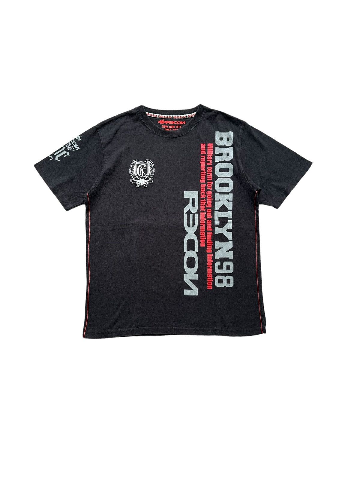 image of Recon Futura 2000 Stash x Subware Ss2010 - Recon Streetwear Tee Archived in Faded Black (Size Large