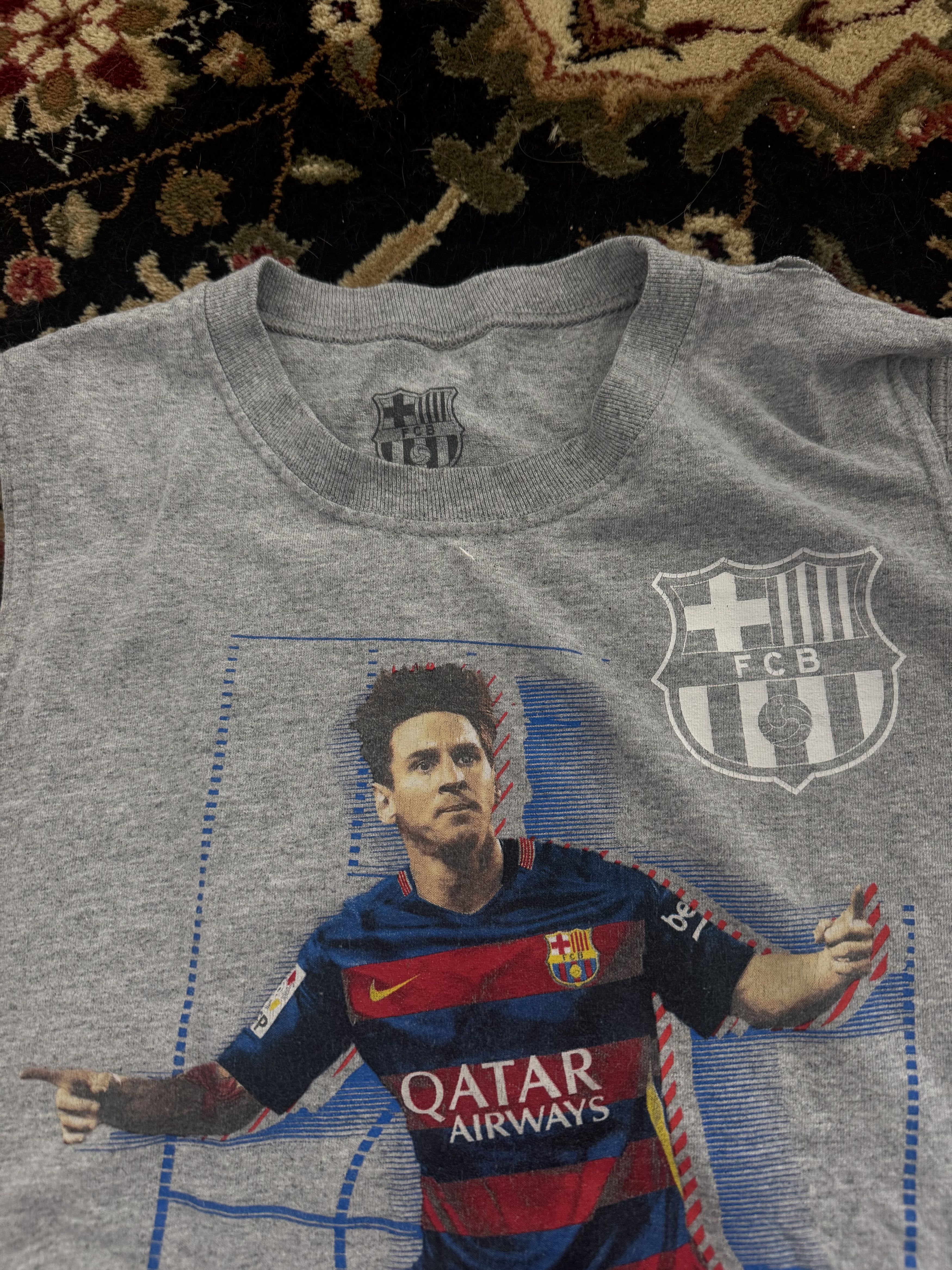 Vintage Vintage y2k FCB Barcelona Messi T-Shirt Size US XS / EU 42 / 0 - 2 Thumbnail