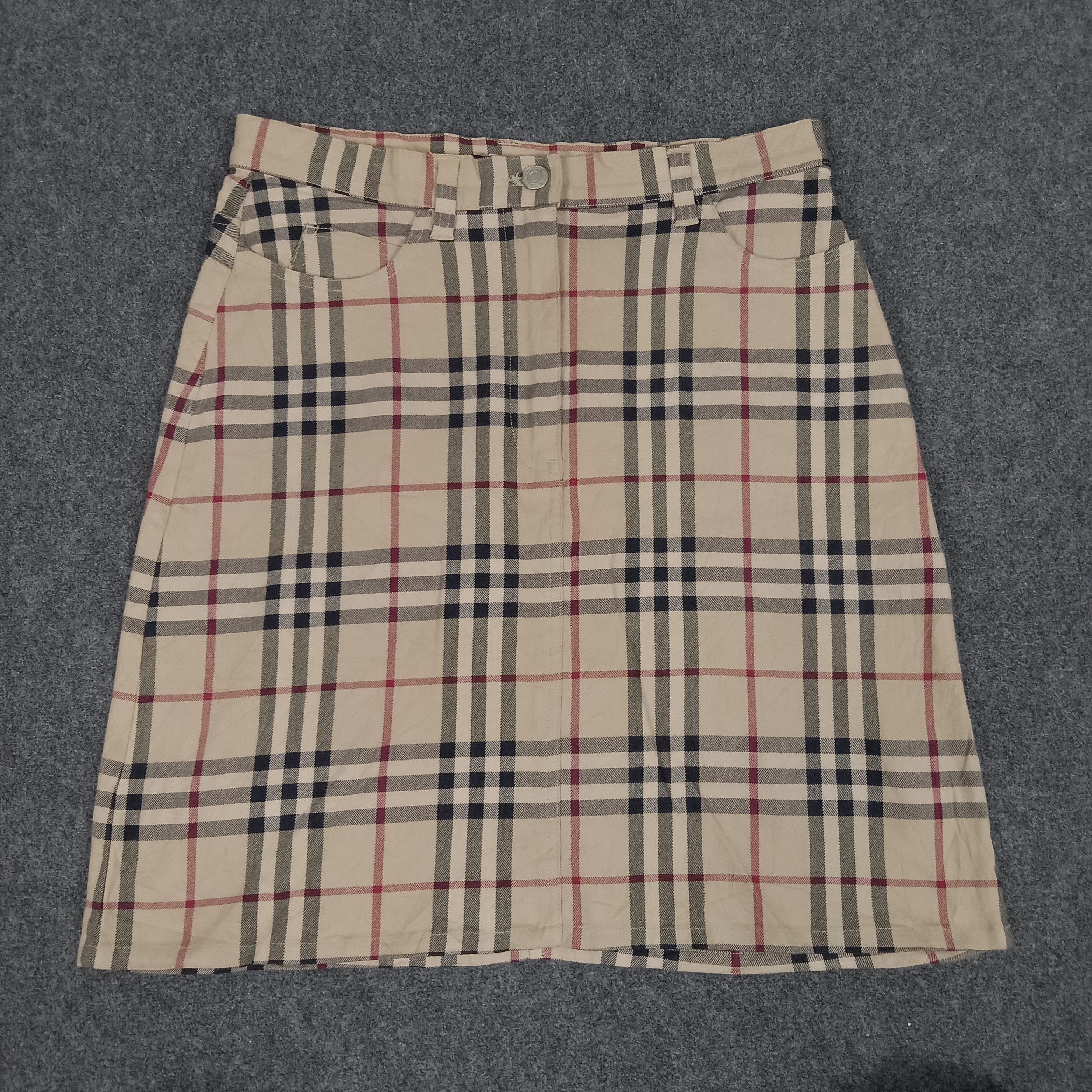Burberry × Vintage Burberry London Nova Check Mini Skirts Size 29" - 1 Thumbnail