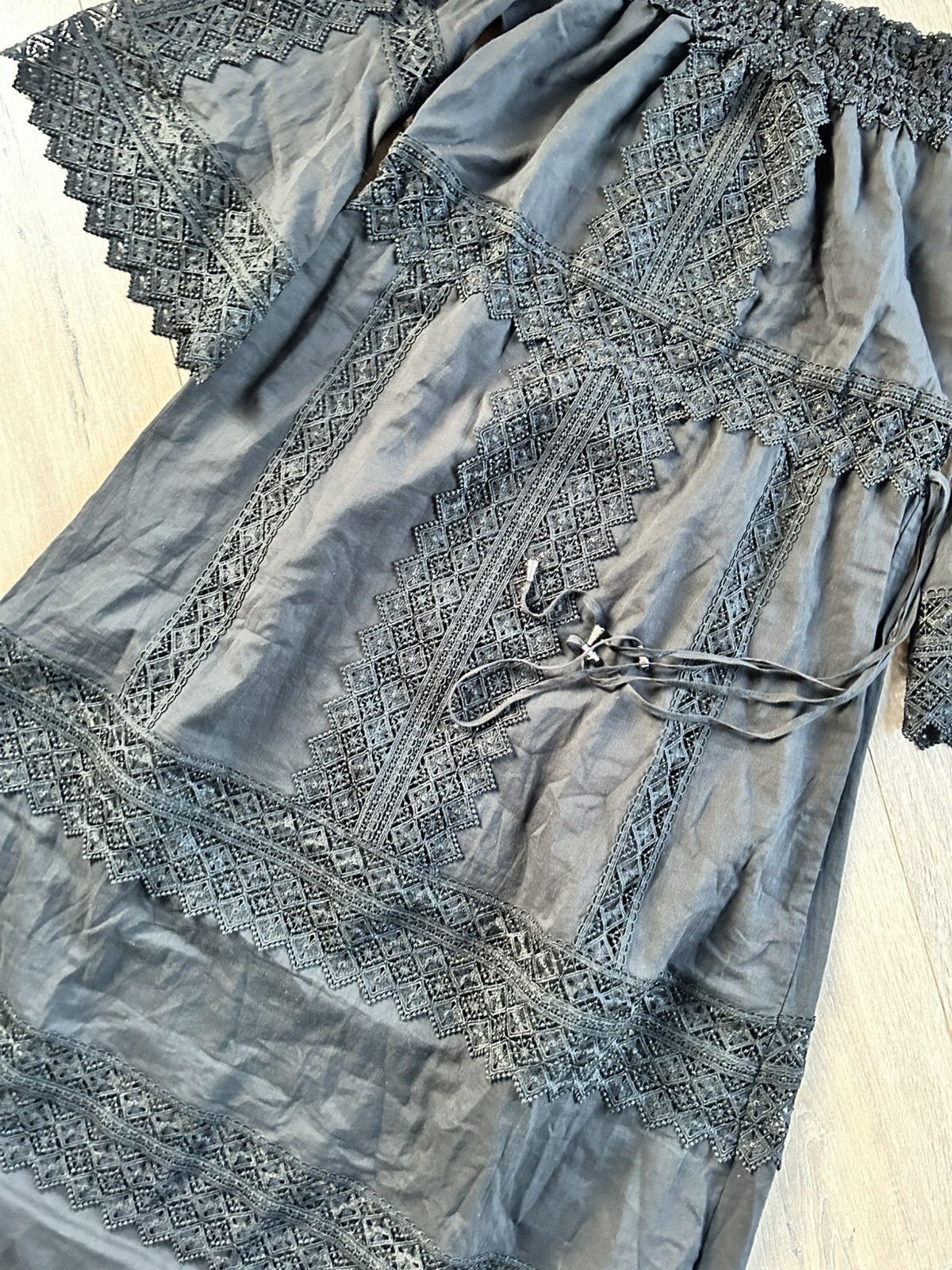Charo Ruiz Charo Ruiz black maxi cotton dress M Size M / US 6-8 / IT 42-44 - 4 Thumbnail