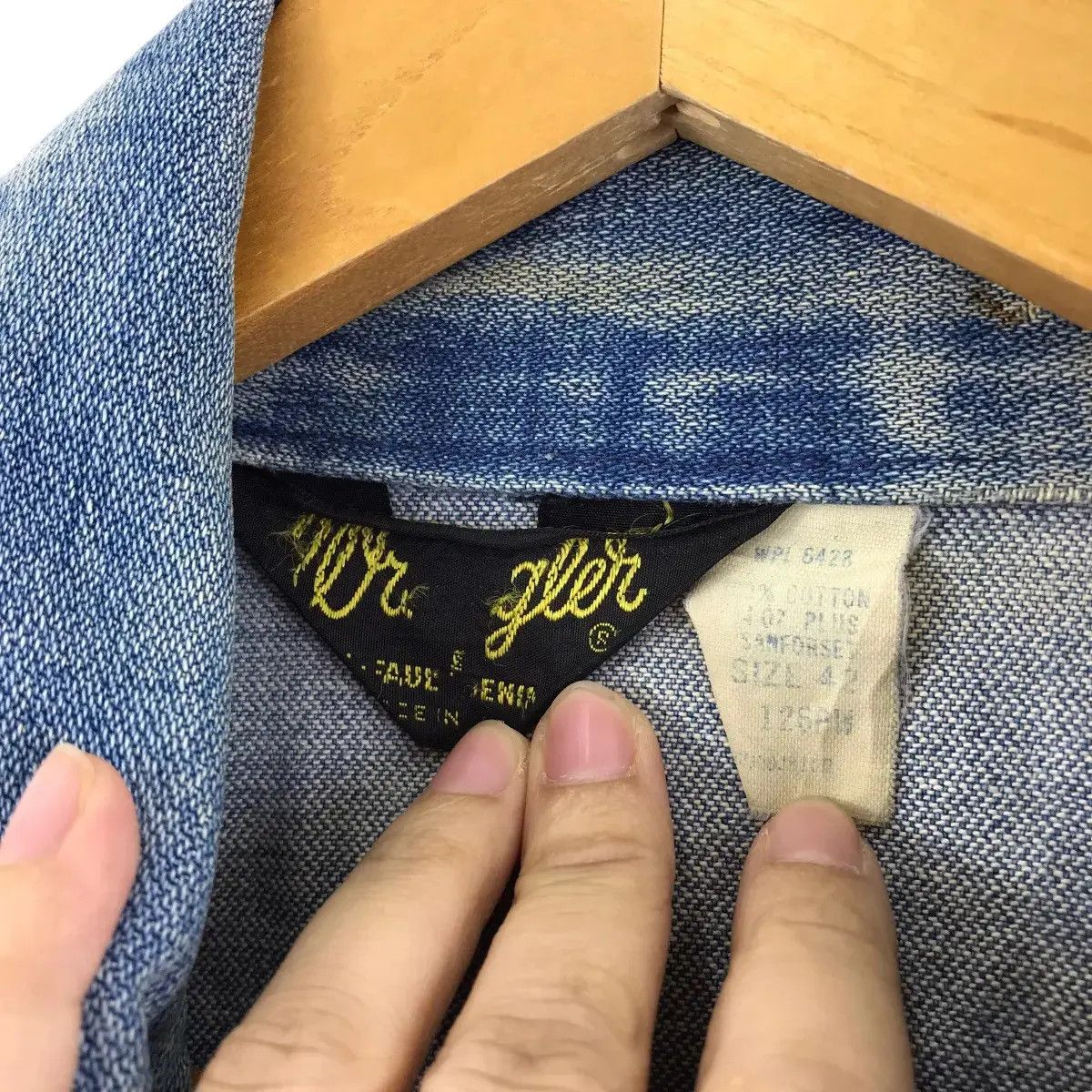 Wrangler Vintage WRANGLER SANFORIZED BLUE BELL Denim Jeans Jacket Size US M / EU 48-50 / 2 - 3 Thumbnail