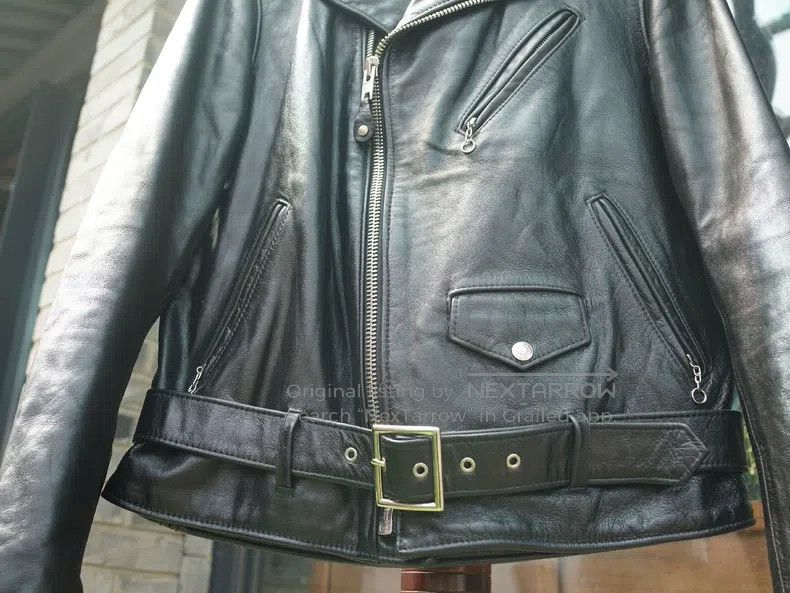 Schott Schott Men's leather jacket Size US M / EU 48-50 / 2 - 6 Thumbnail