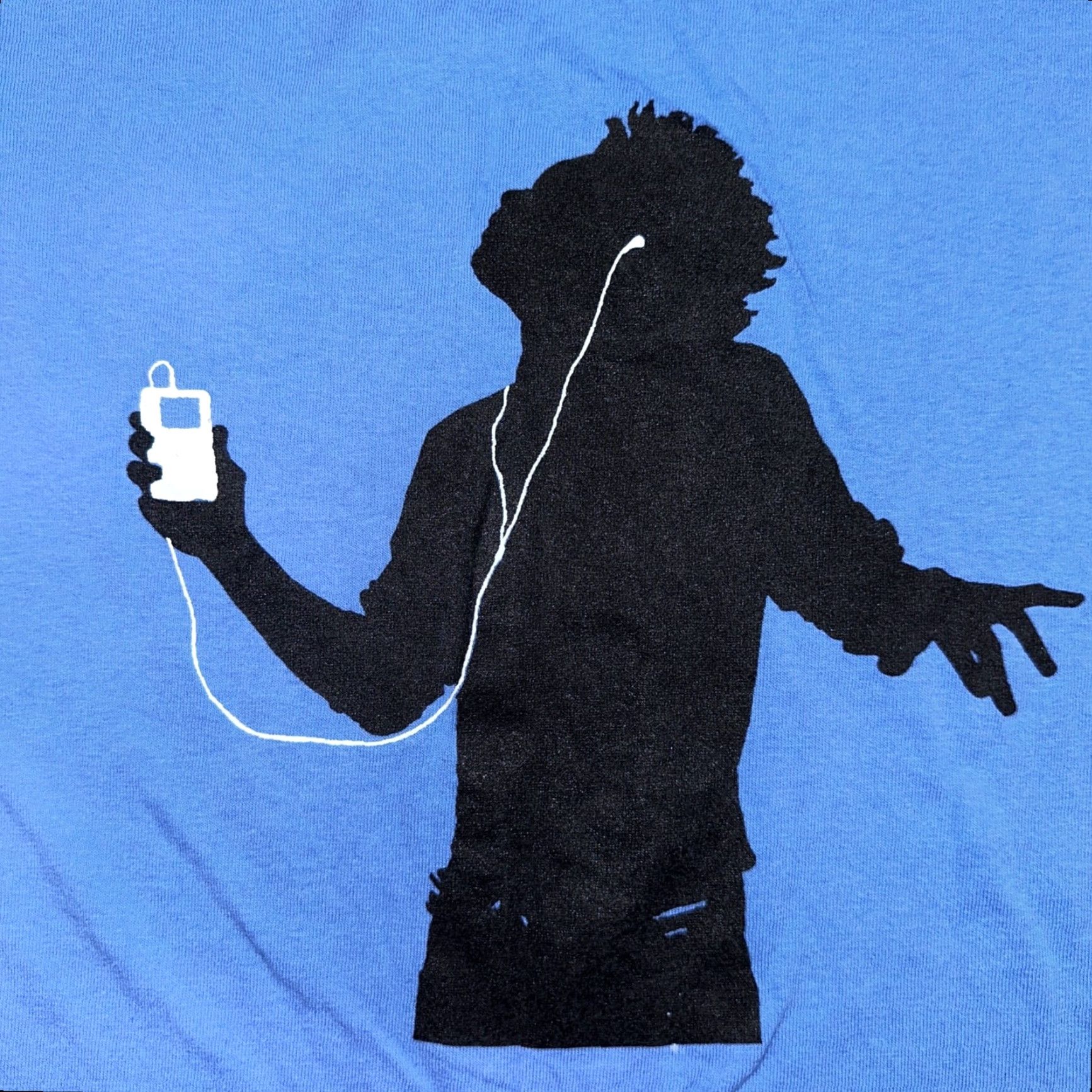 Gildan VINTAGE Gildan T-Shirt Men XL Blue Rock On Apple Rare iTunes Promo VTG 2000 70s 80s 90s Concert Dance Commercial Size US XL / EU 56 / 4 - 2 Thumbnail