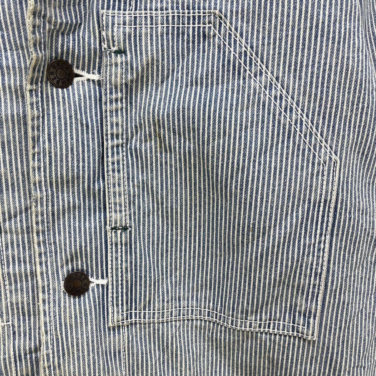45rpm 💥Faded Japanese Brand Back Number Hikory Stripe Marine Army Size US M / EU 48-50 / 2 - 10 Thumbnail