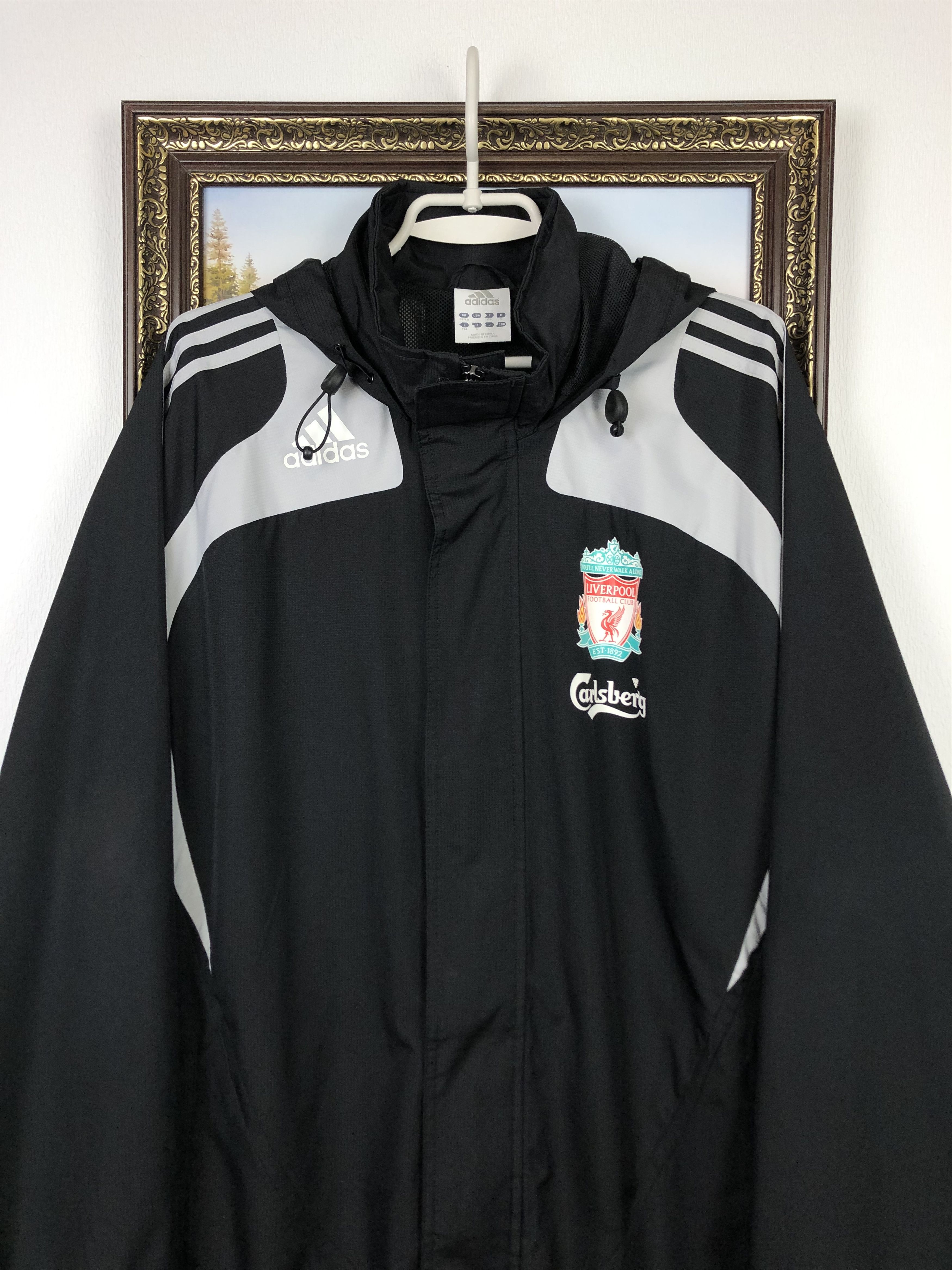 Adidas Vintage Liverpool Football Jacket Soccer Windbreaker Track Size US M / EU 48-50 / 2 - 2 Thumbnail