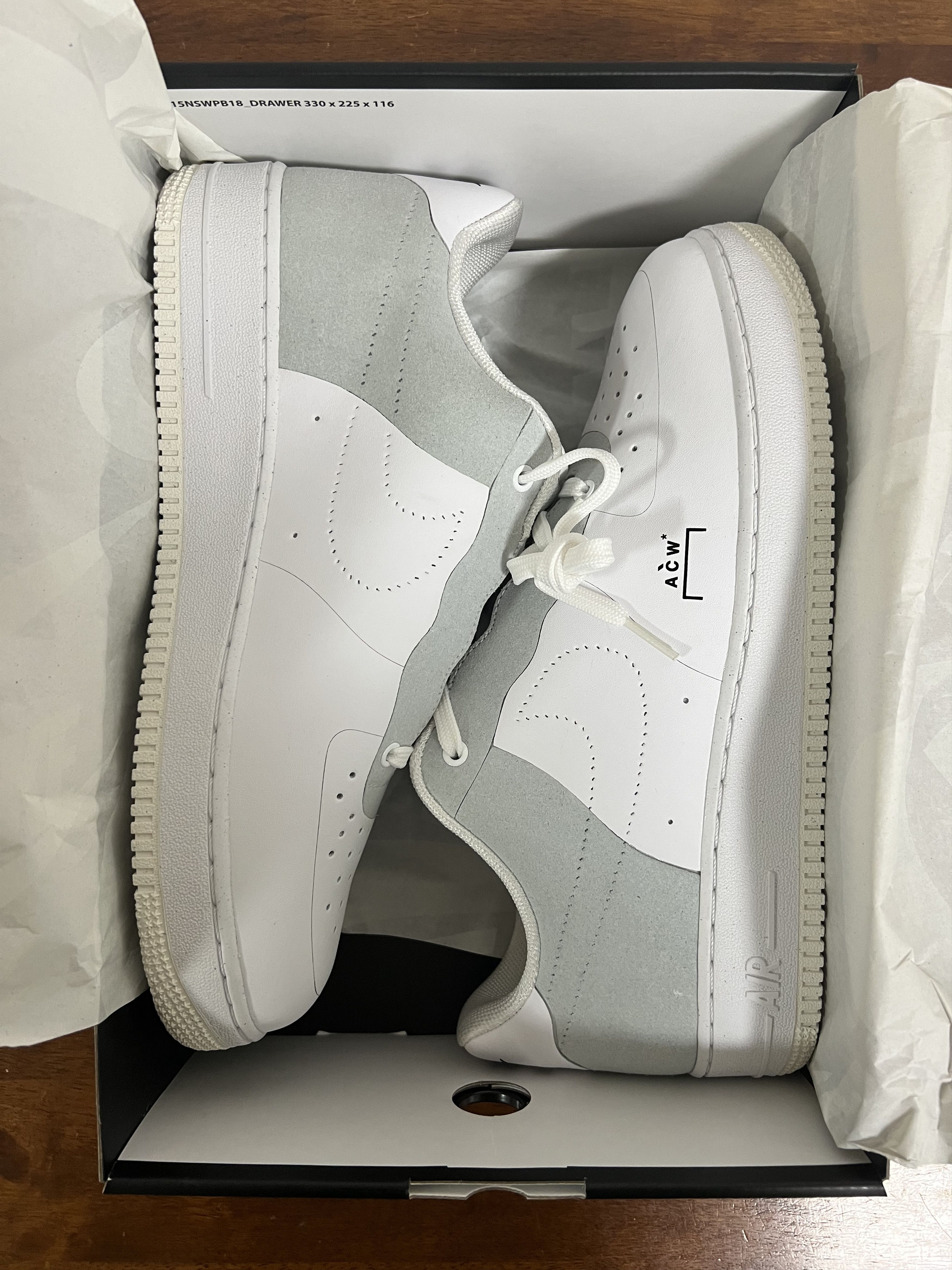 A-COLD-WALL* × Nike 💚 2018 A Cold Wall x Nike Air Force 1 '07 White US 11 NEW Size US 11 / EU 44 - 13 Thumbnail