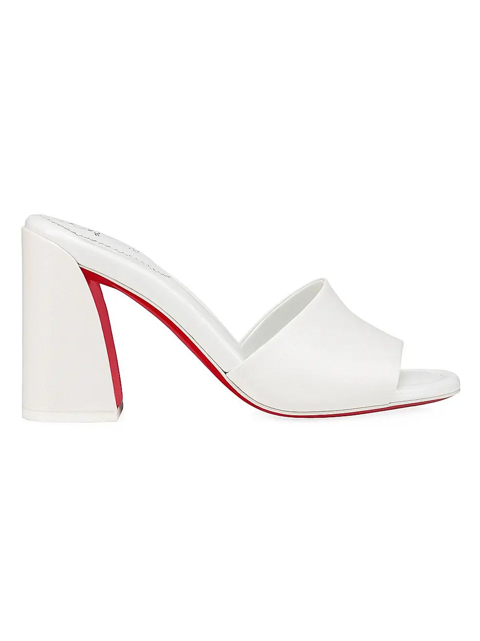 Christian Louboutin os11x0526 Jane 85mm Mules in White Size US 9 / IT 39 - 1 Preview