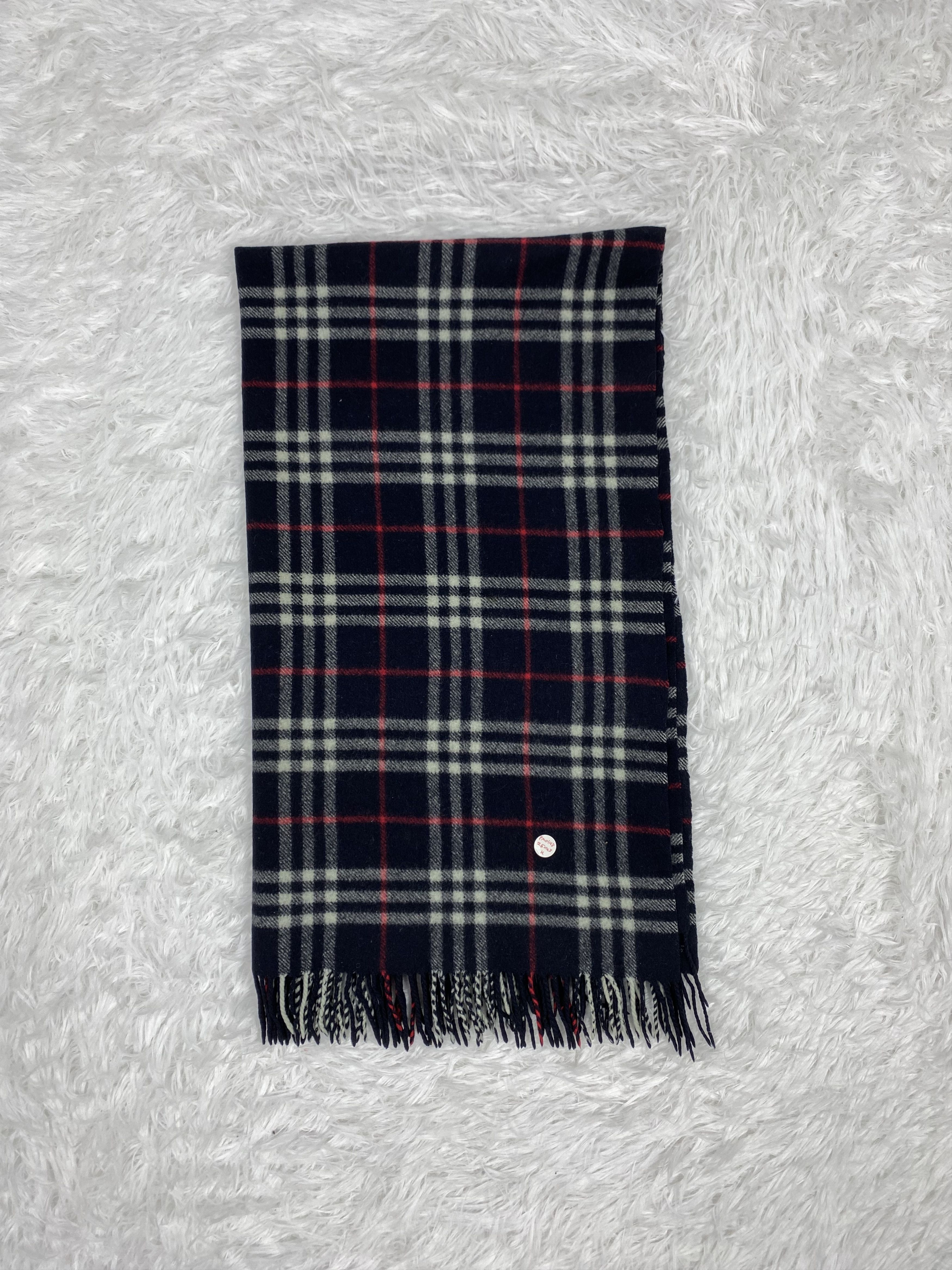 Japanese Brand Vintage Wide Cashmere Scarf / Muffler Neckwear PM0148 Size ONE SIZE - 4 Thumbnail