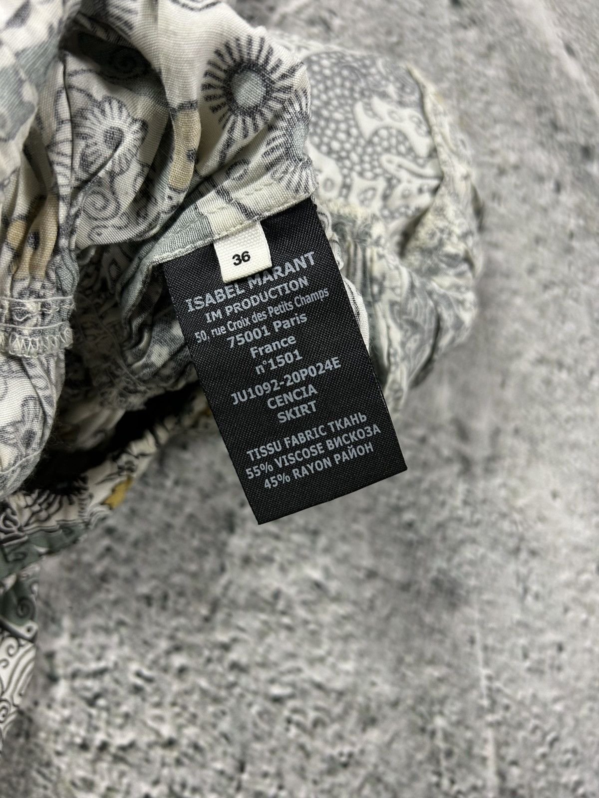 Isabel Marant Isabel Marant Étoile beige green floral set skirt + top Size XS / US 0-2 / IT 36-38 - 14 Thumbnail