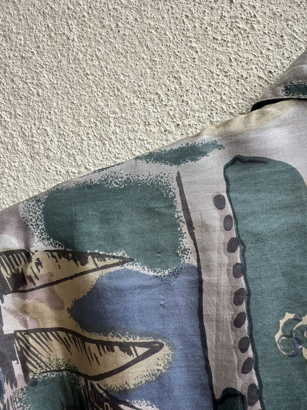 Vintage RARE! Vintage 90s PURE 100% Silk Oversized Hawaiian Shirt Size US M / EU 48-50 / 2 - 19 Thumbnail