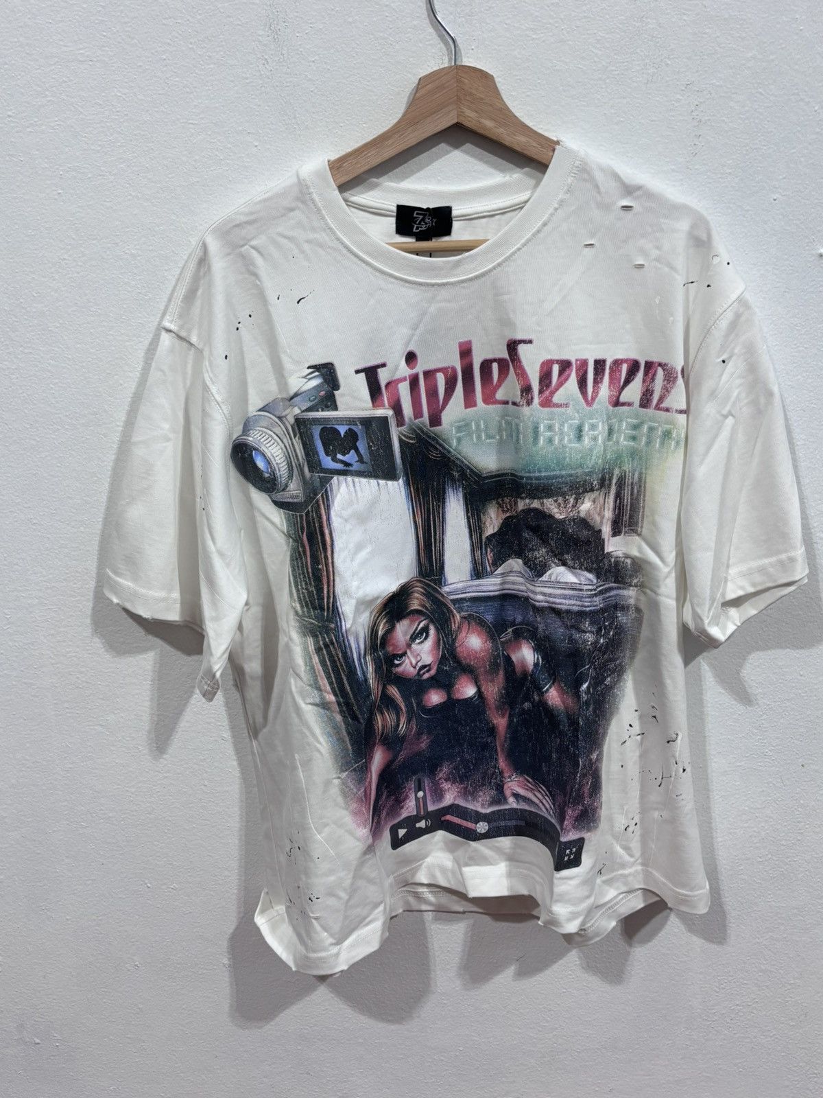 TRIPLE SEVENS Triple Sevens Filmstar White Tee Size US M / EU 48-50 / 2 - 1 Thumbnail