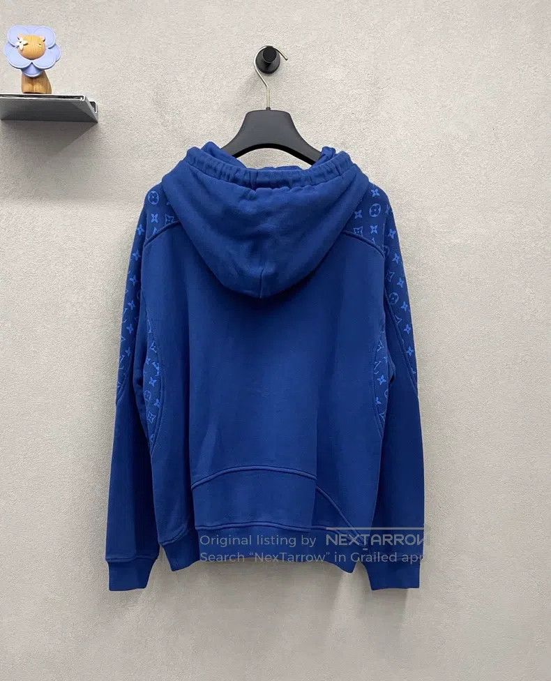 Louis Vuitton Louis Vuitton Presbyopic patchwork blue hoodie Size US M / EU 48-50 / 2 - 2 Thumbnail