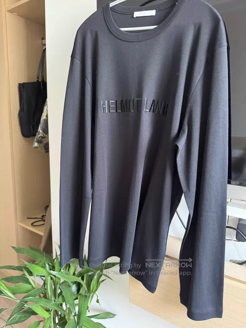 Helmut Lang Helmut Lang Solid Black Long Sleeve Size US M / EU 48-50 / 2 - 1 Thumbnail