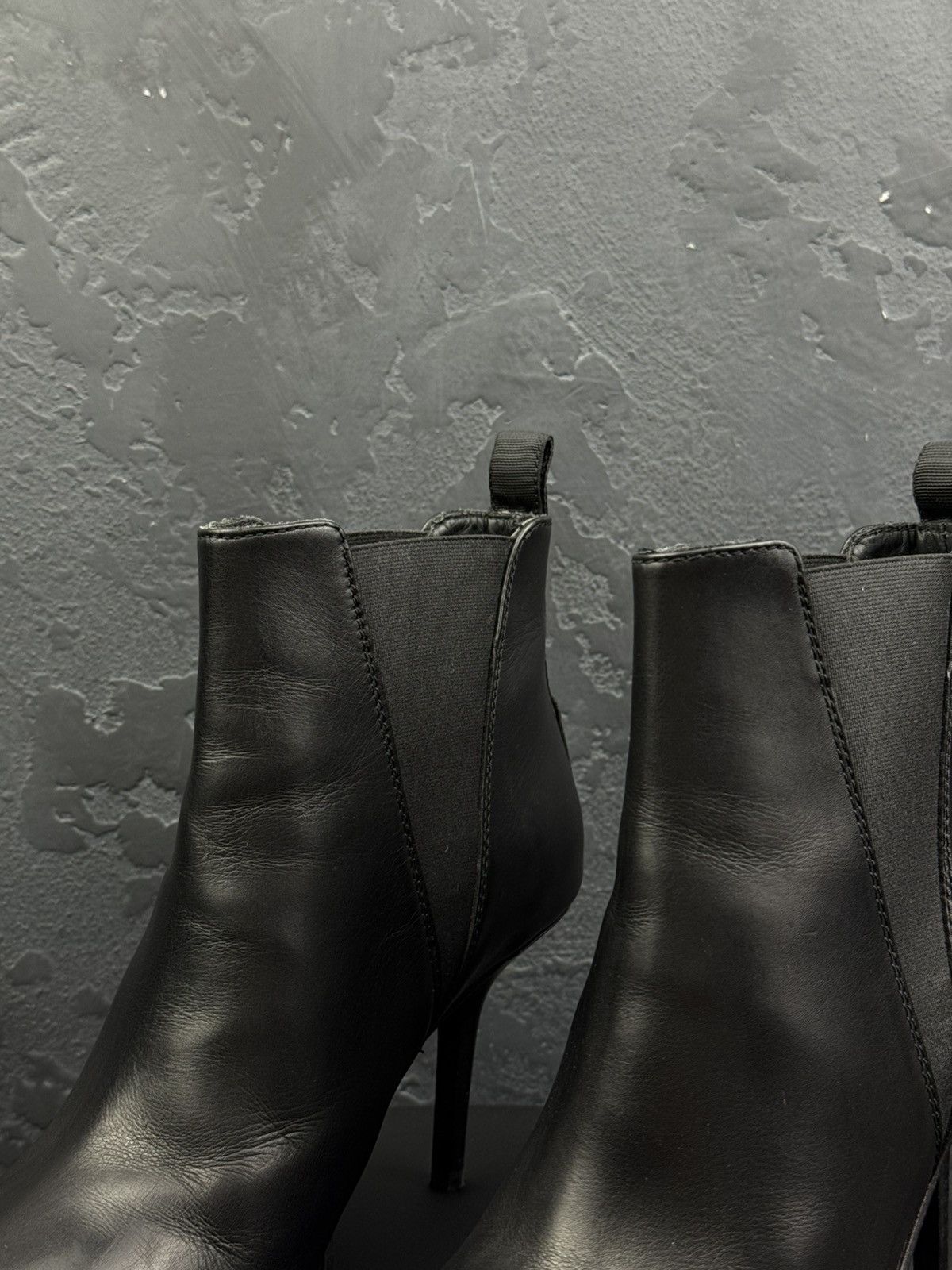 Acne Studios Acne Studio Jemma Women’s Leather Black Stiletto Heel Bootie Size US 8 / IT 38 - 4 Thumbnail