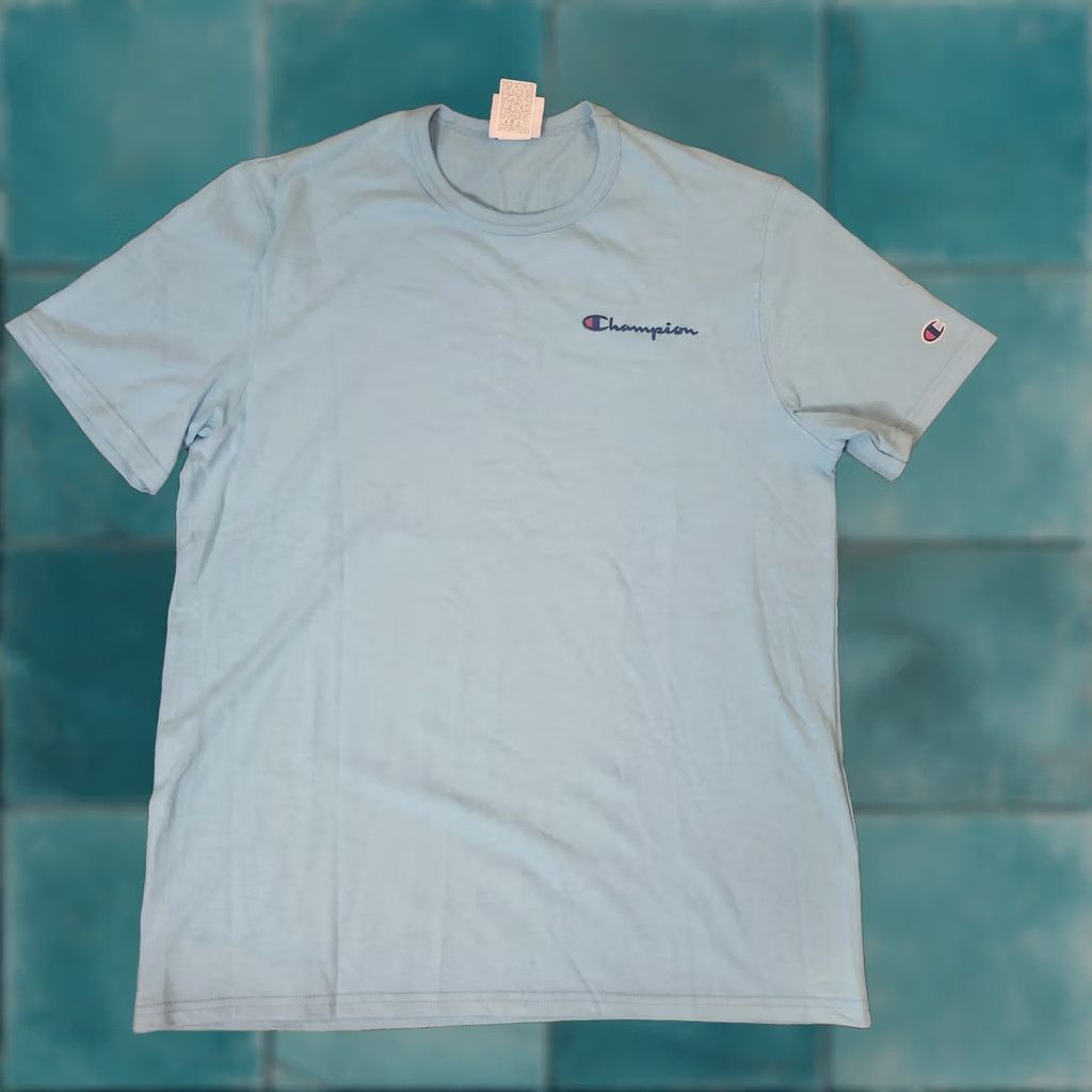 Champion Champion Men's Blue Logo Short Sleeve T-shirt Tee - Size Large Size US L / EU 52-54 / 3 - 1 Thumbnail