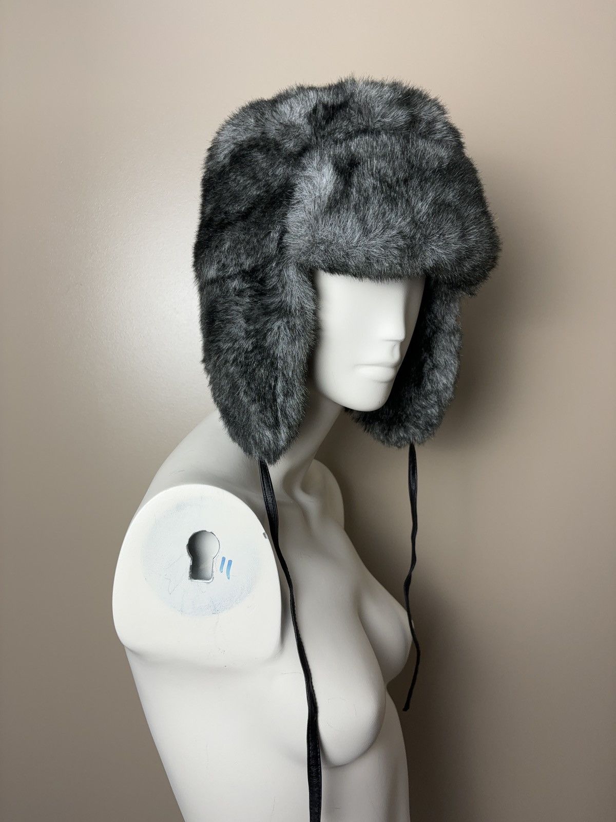 Vintage Fluffy ushanka faux fur vintage hat Size ONE SIZE - 2 Thumbnail