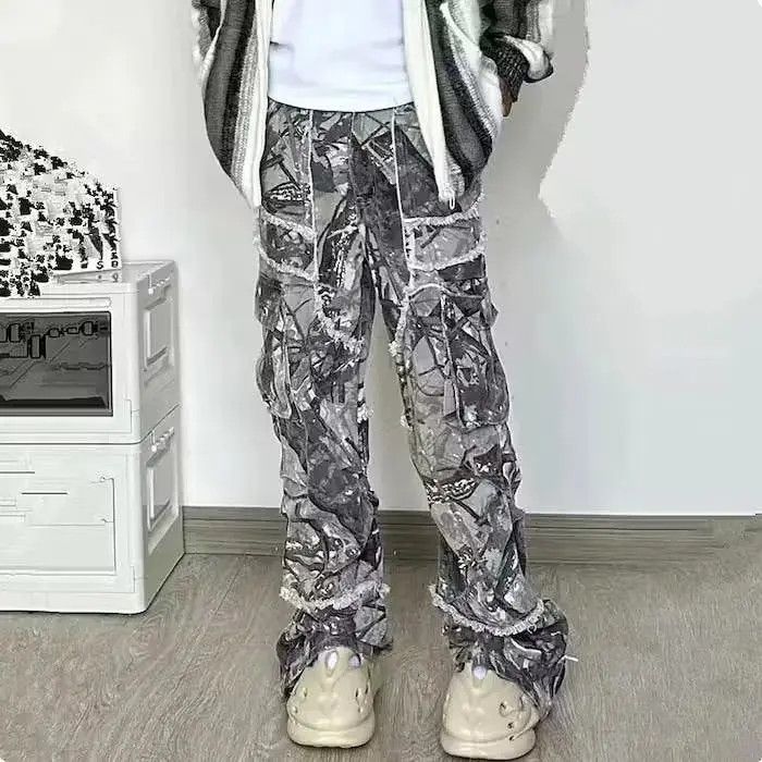Japanese Brand Flared Camo Jeans Cargo Pant Size US 32 / EU 48 - 6 Thumbnail
