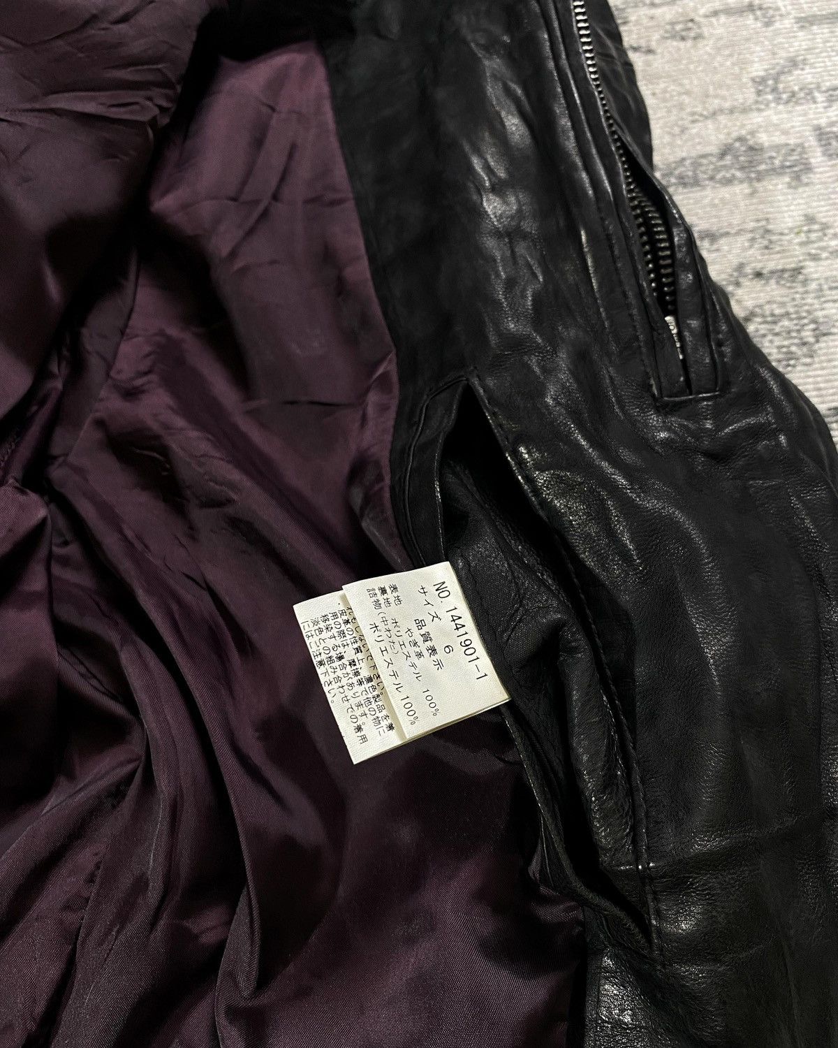 Issey Miyake Archive Tete Homme Hysteric Asymmetric Lamb Skin Lgb Ifsix Size US M / EU 48-50 / 2 - 11 Thumbnail