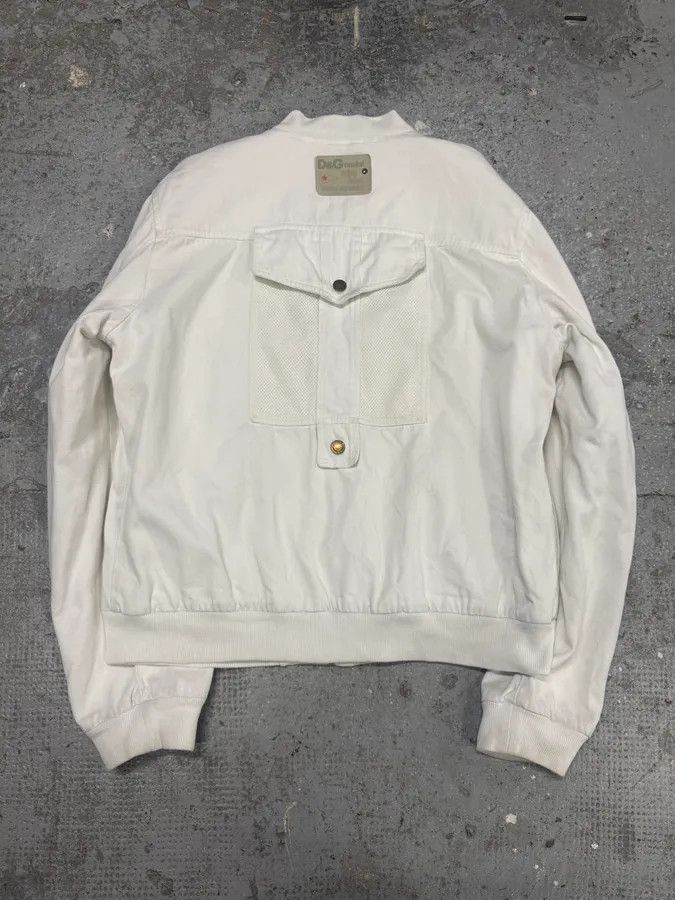 Dolce & Gabbana × Vintage FW2003 Dolce & Gabbana Combat White Bomber Jacket Size US M / EU 48-50 / 2 - 3 Thumbnail