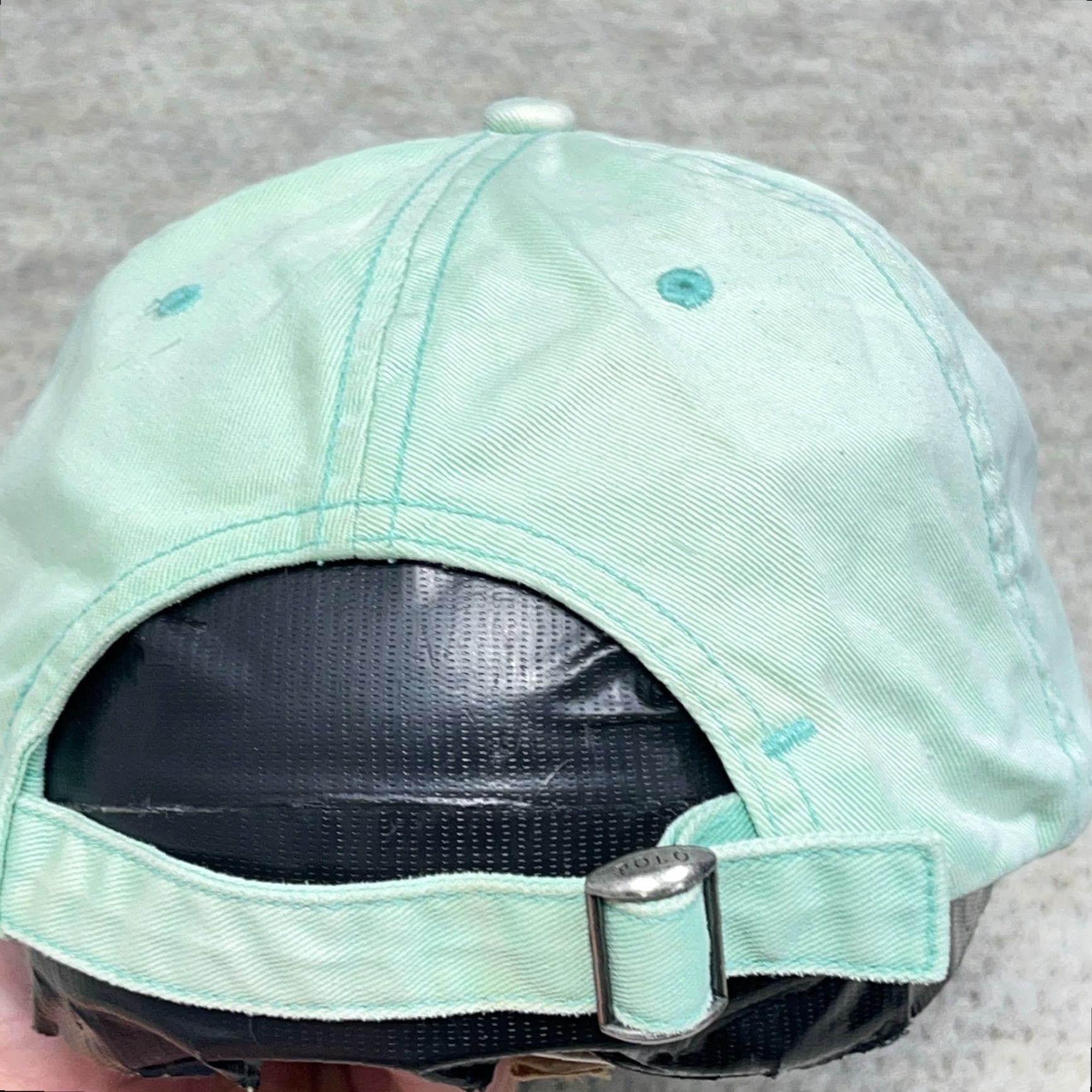 Polo Ralph Lauren Polo Ralph Lauren Hat Cap Strap Back Green Blue Spell Out PRL 67 Sun Faded Size US M / EU 48-50 / 2 - 7 Thumbnail